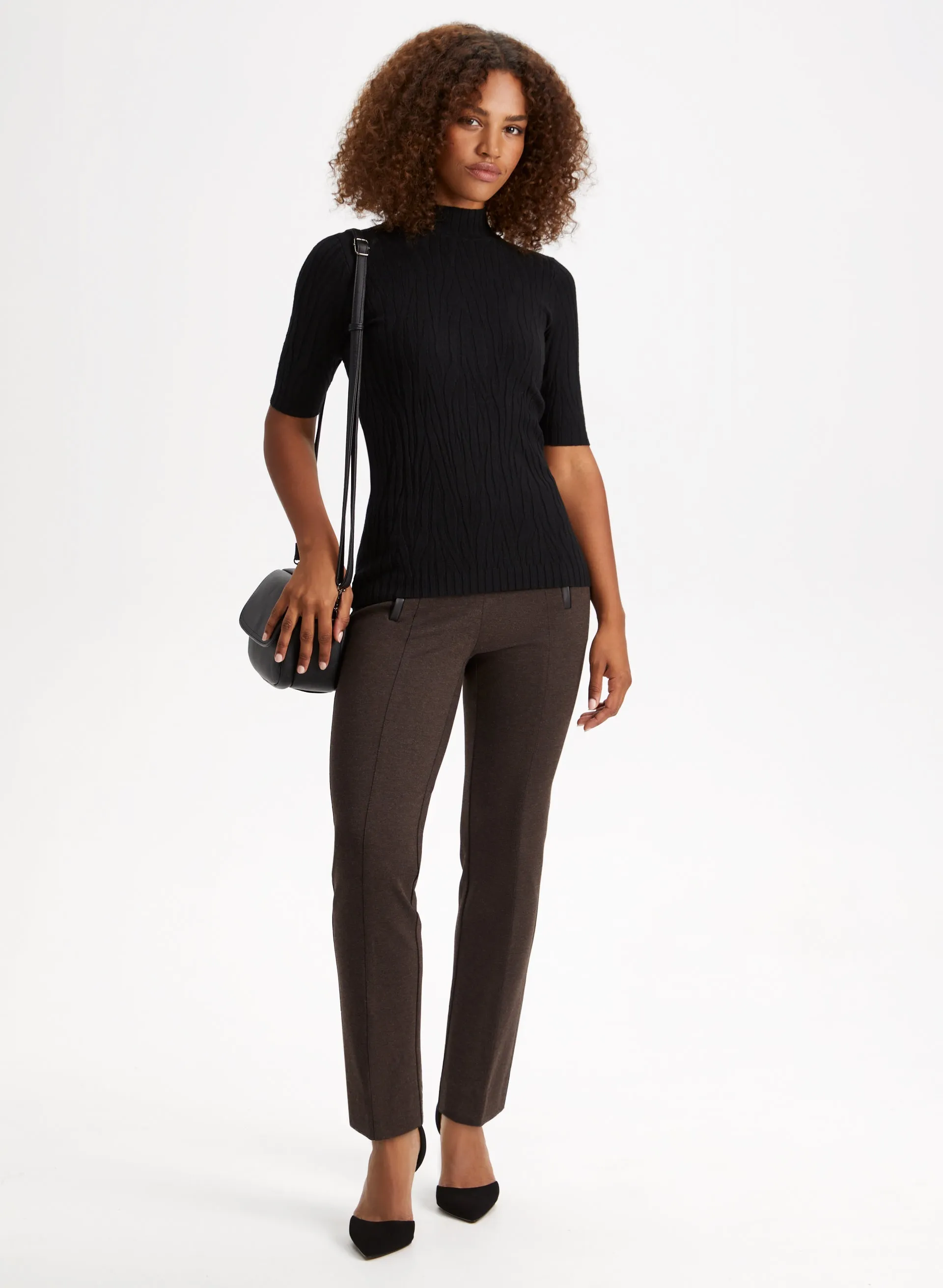 Contrast Trim Pull-On Pants sold by Laura product image thumbnail 3