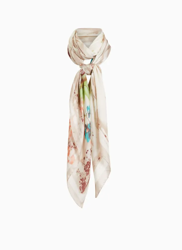 Floral Print Oblong Scarf sold by Laura