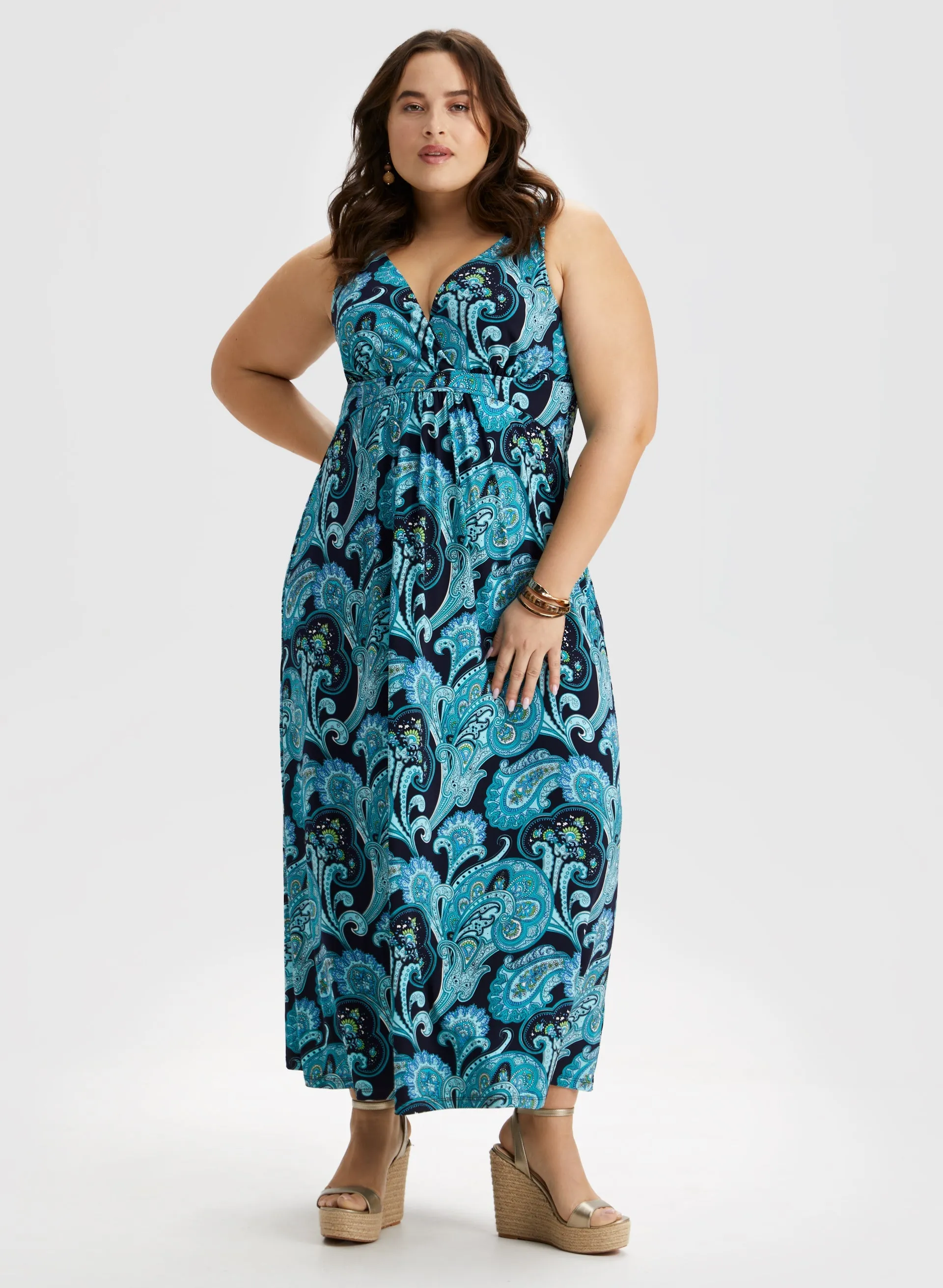 Paisley Print Maxi Dress sold by Laura
