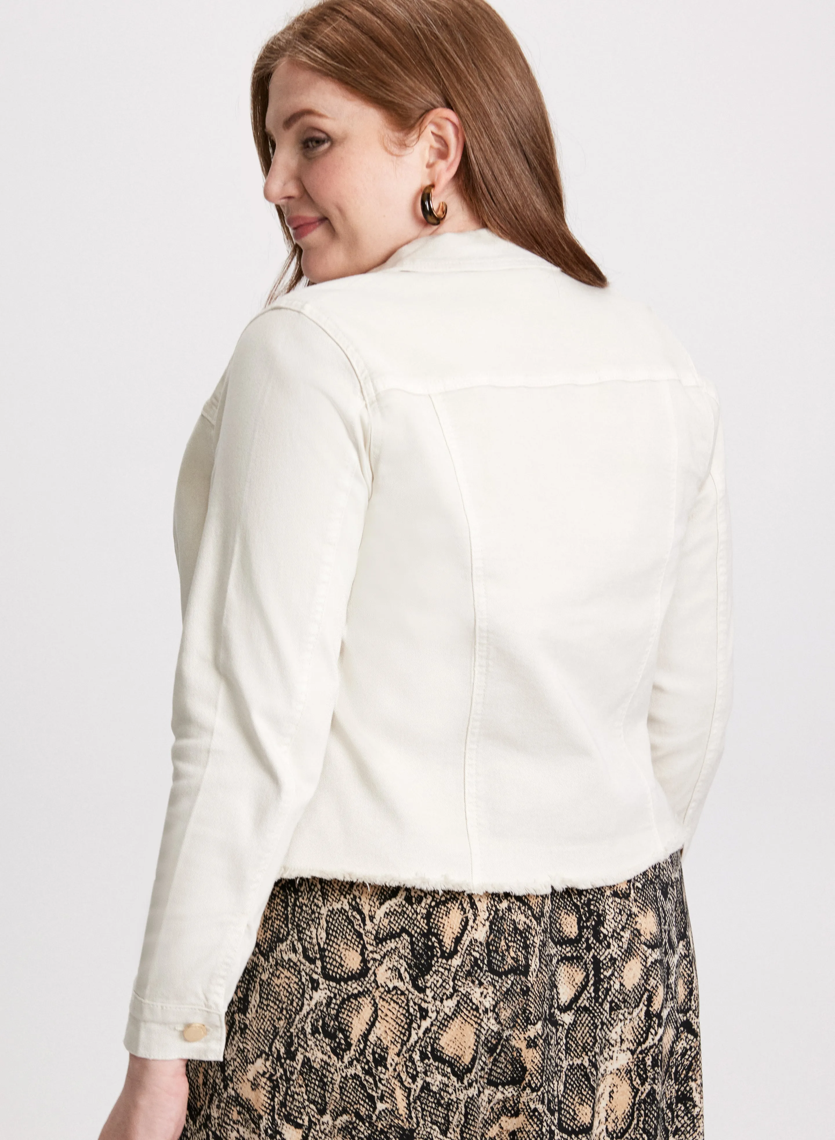 Cropped Denim Jacket sold by Laura product image thumbnail 4