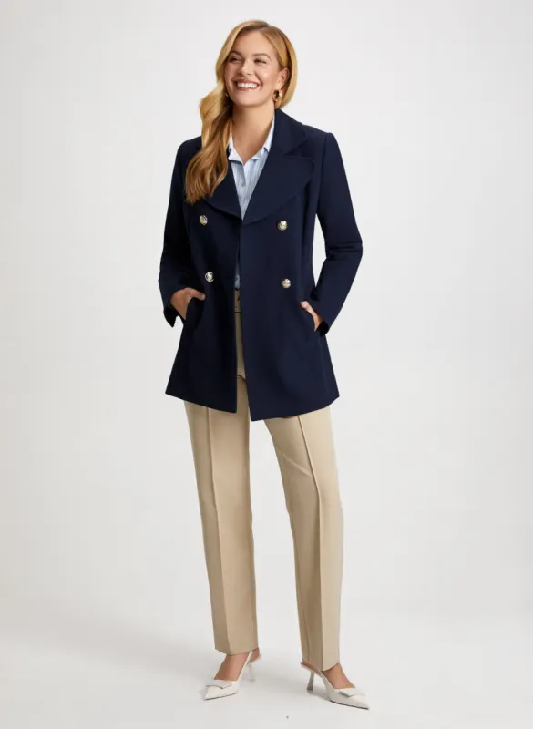 Button Detail Jacket & Belted Pants sold by Laura