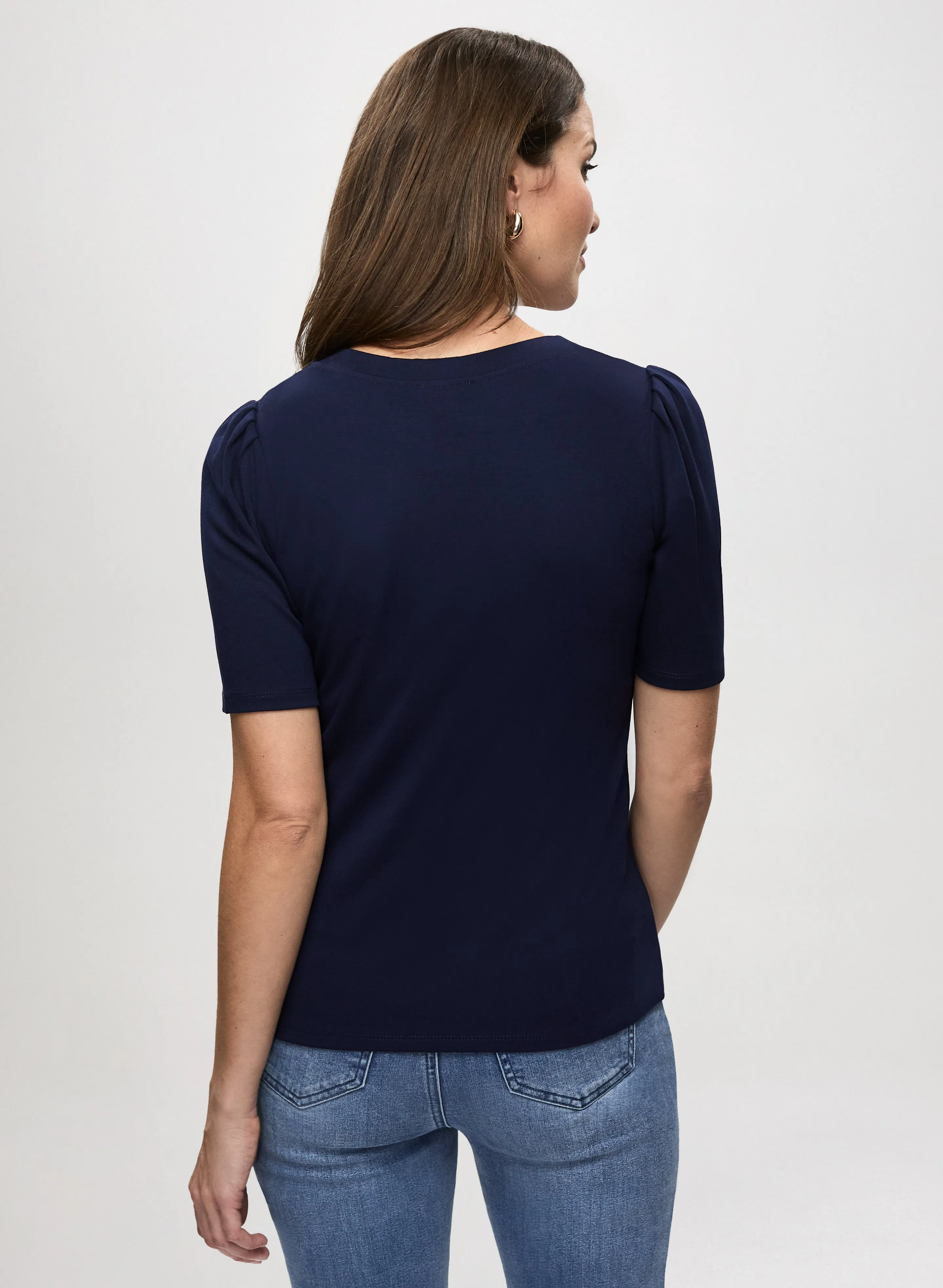 Elbow Sleeve Top sold by Laura product image thumbnail 4