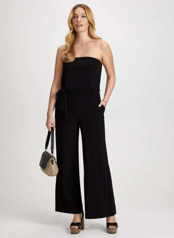 Strapless Wide-Leg Jumpsuit sold by Laura