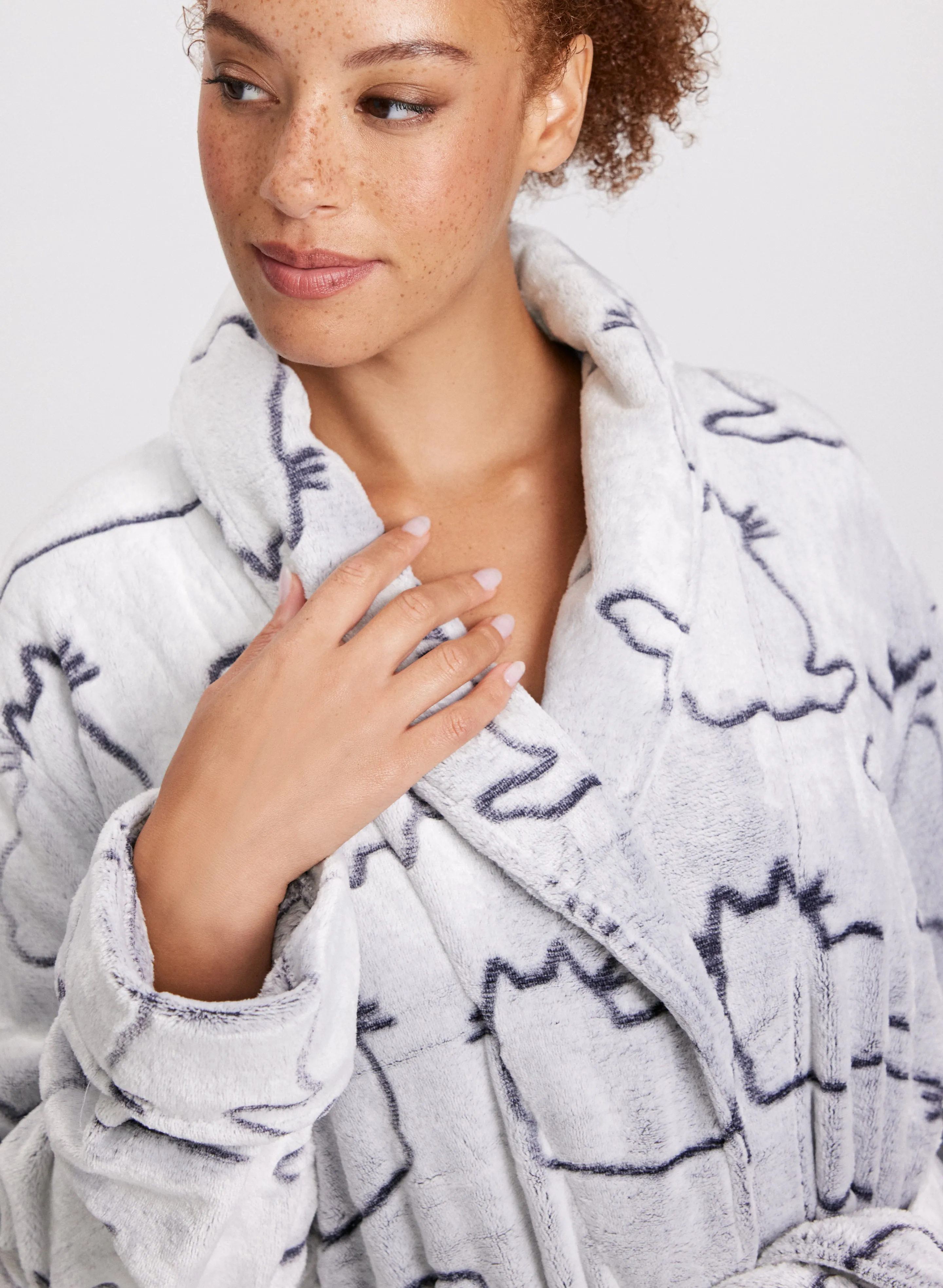 Belted Fleece Robe sold by Laura product image thumbnail 5