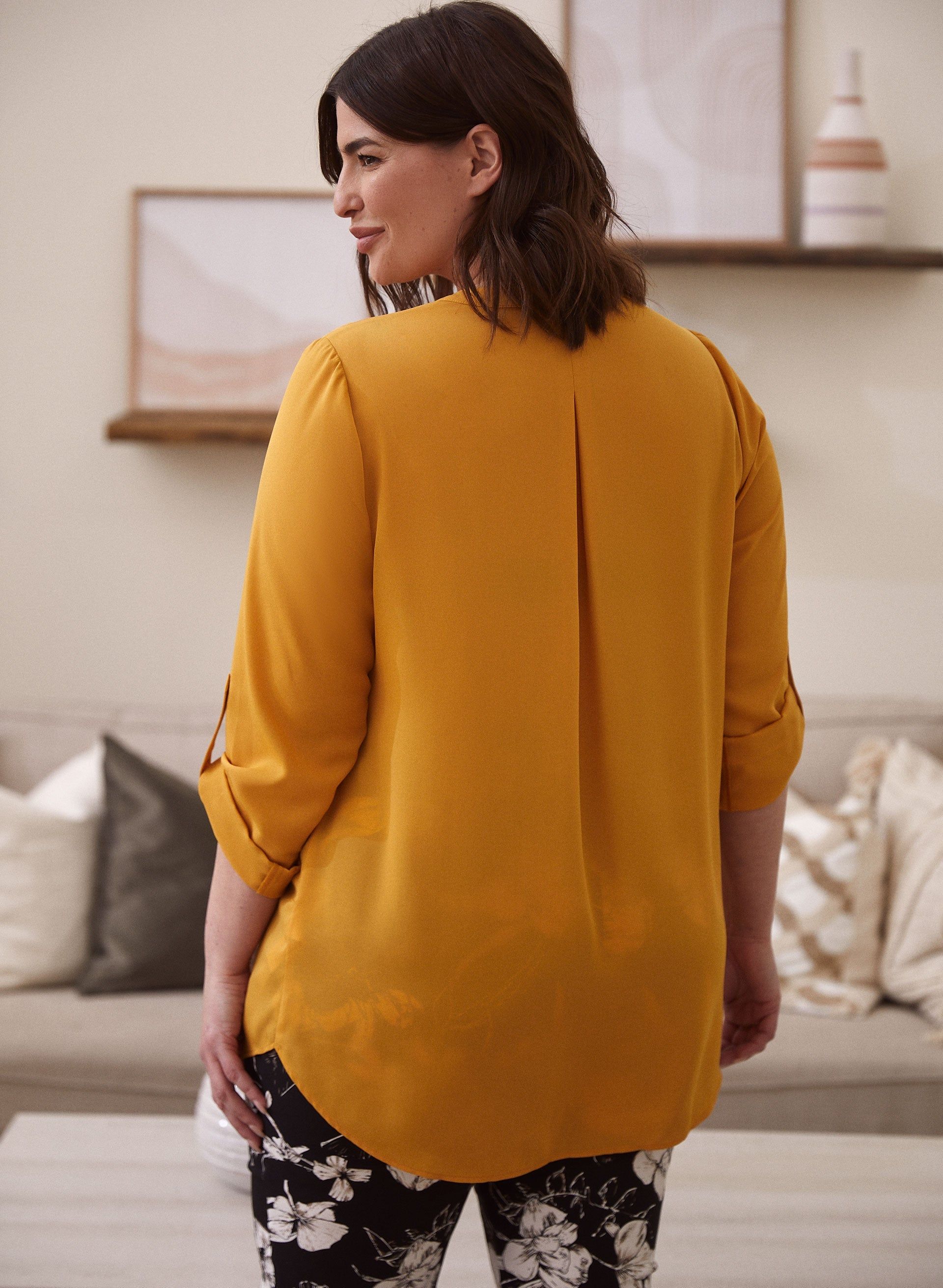 3/4 Sleeve Chiffon Blouse sold by Laura product image thumbnail 4