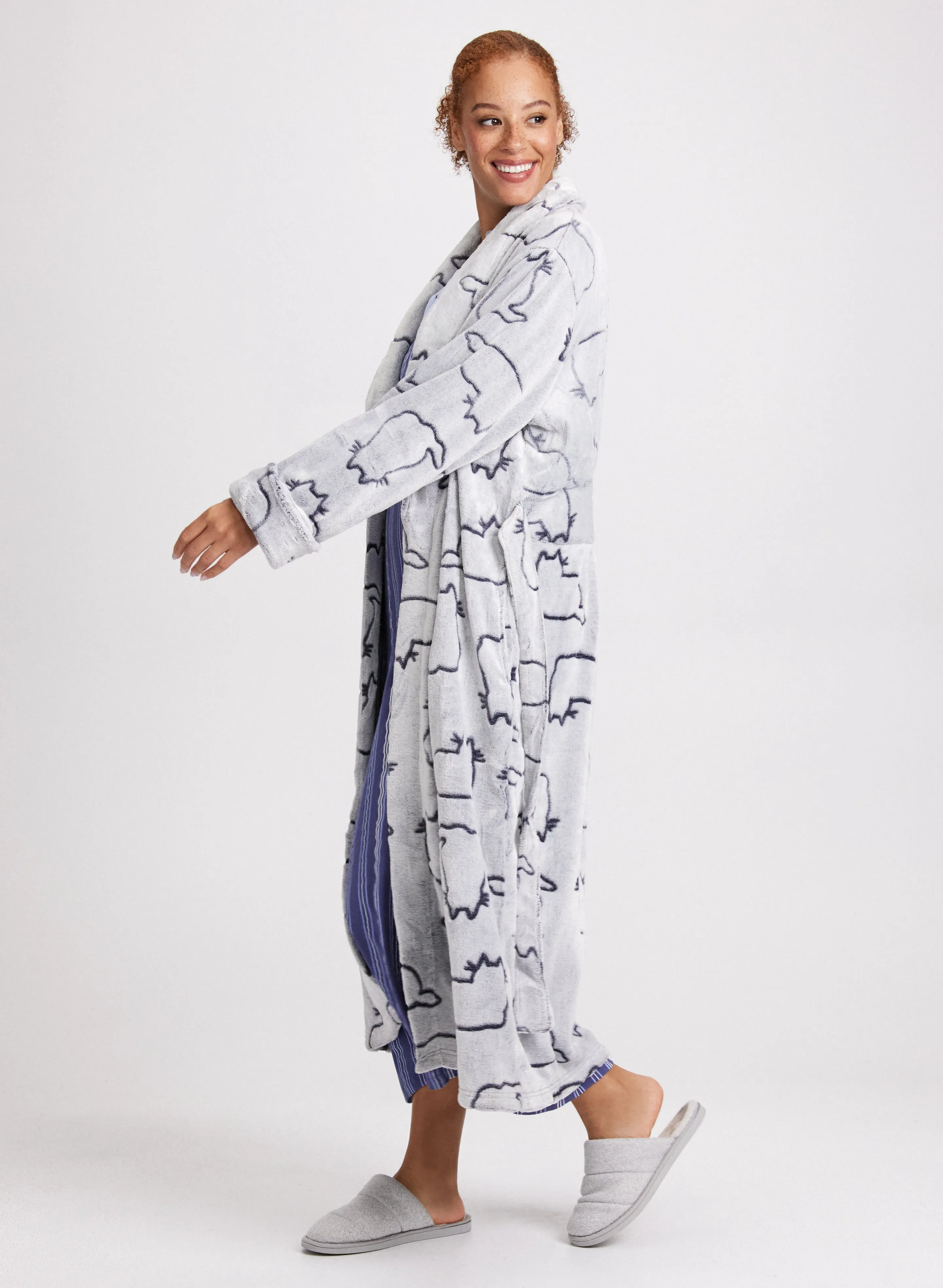 Belted Fleece Robe sold by Laura product image thumbnail 2