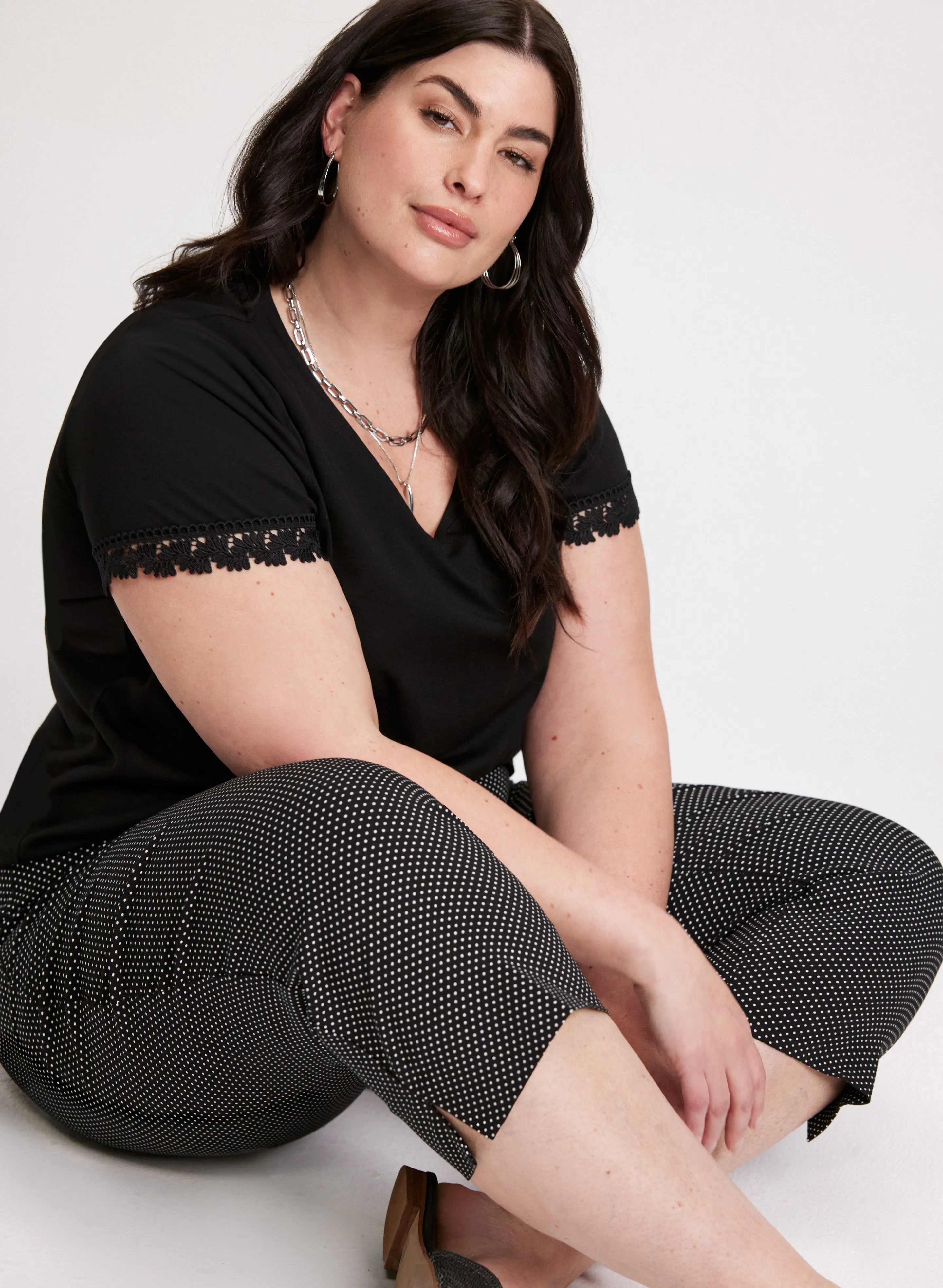 Pull-On Polka Dot Capris sold by Laura product image thumbnail 4