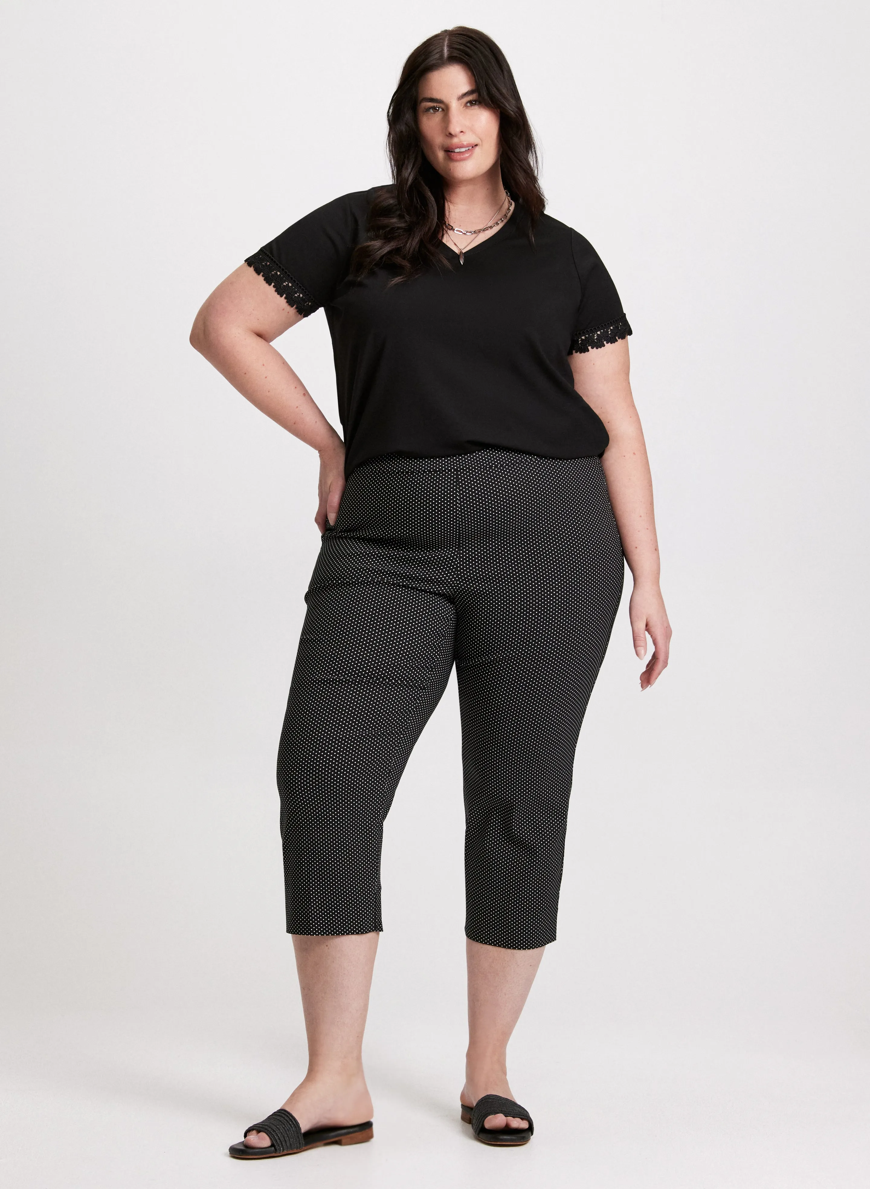 Pull-On Polka Dot Capris sold by Laura product image thumbnail 3