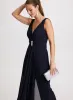 Deep V-Neck Jumpsuit sold by Laura