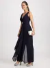 Deep V-Neck Jumpsuit sold by Laura