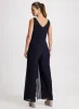 Deep V-Neck Jumpsuit sold by Laura