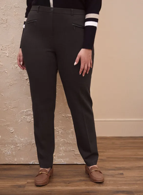 Mia Zip Detail Pants - Regular sold by Laura