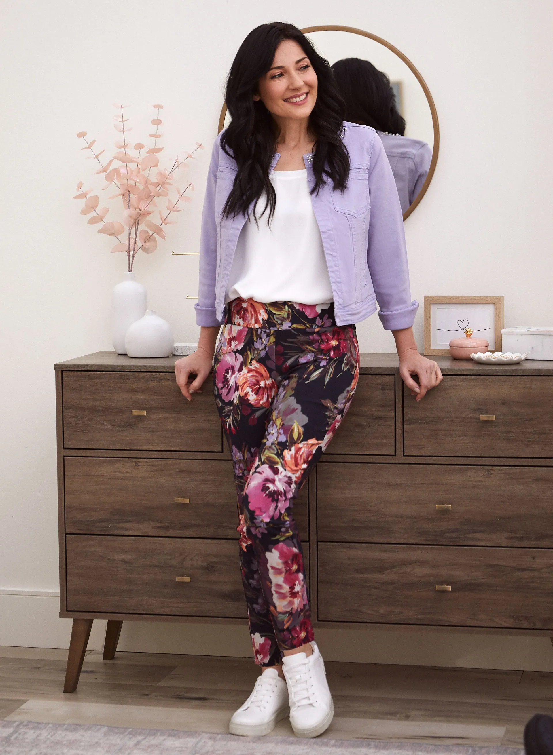 Floral Print Pull-On Pants sold by Laura product image thumbnail 3
