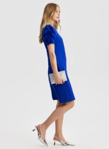 Ruffle Sleeve Shift Dress sold by Laura