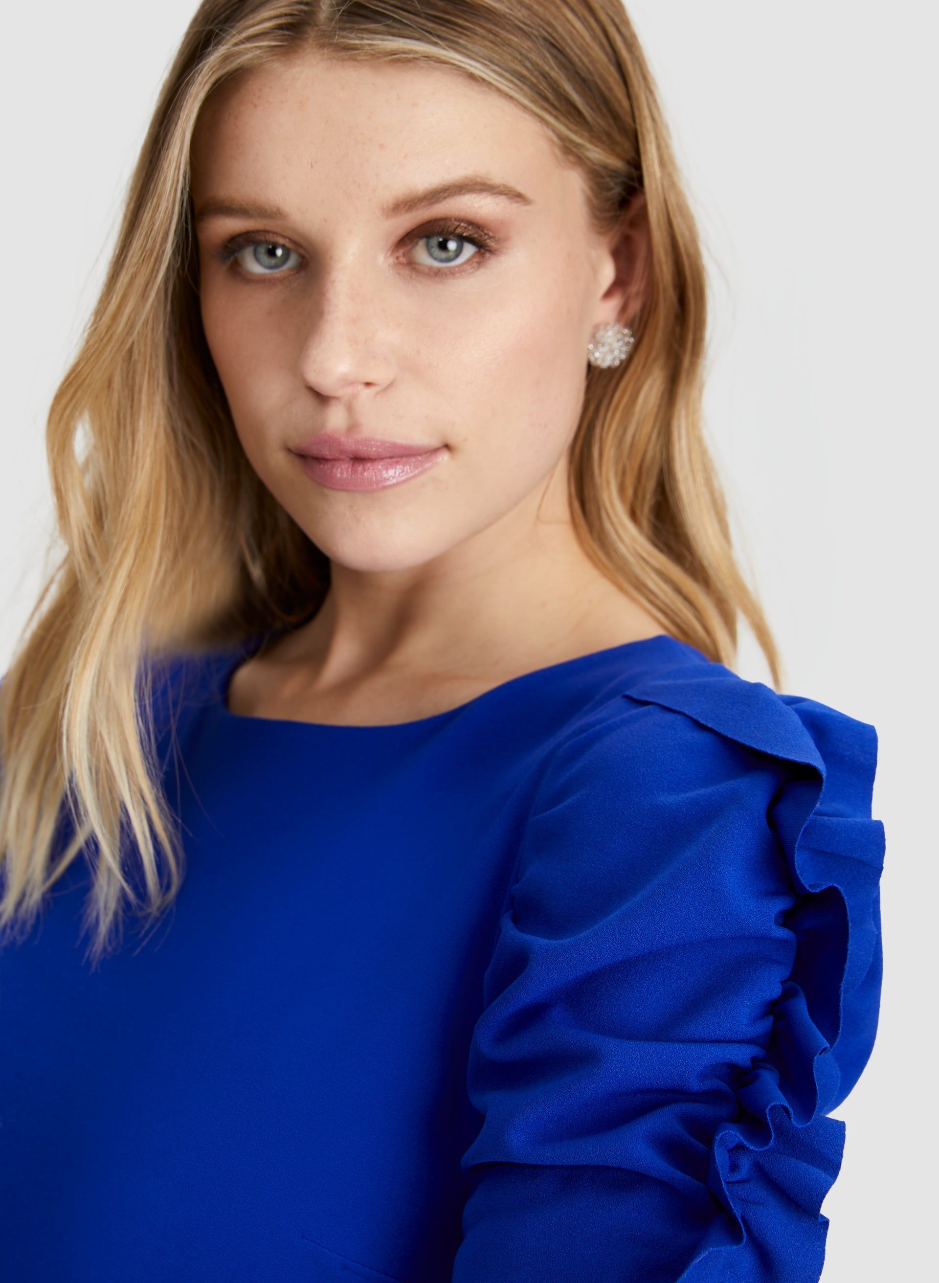 Ruffle Sleeve Shift Dress sold by Laura product image thumbnail 4