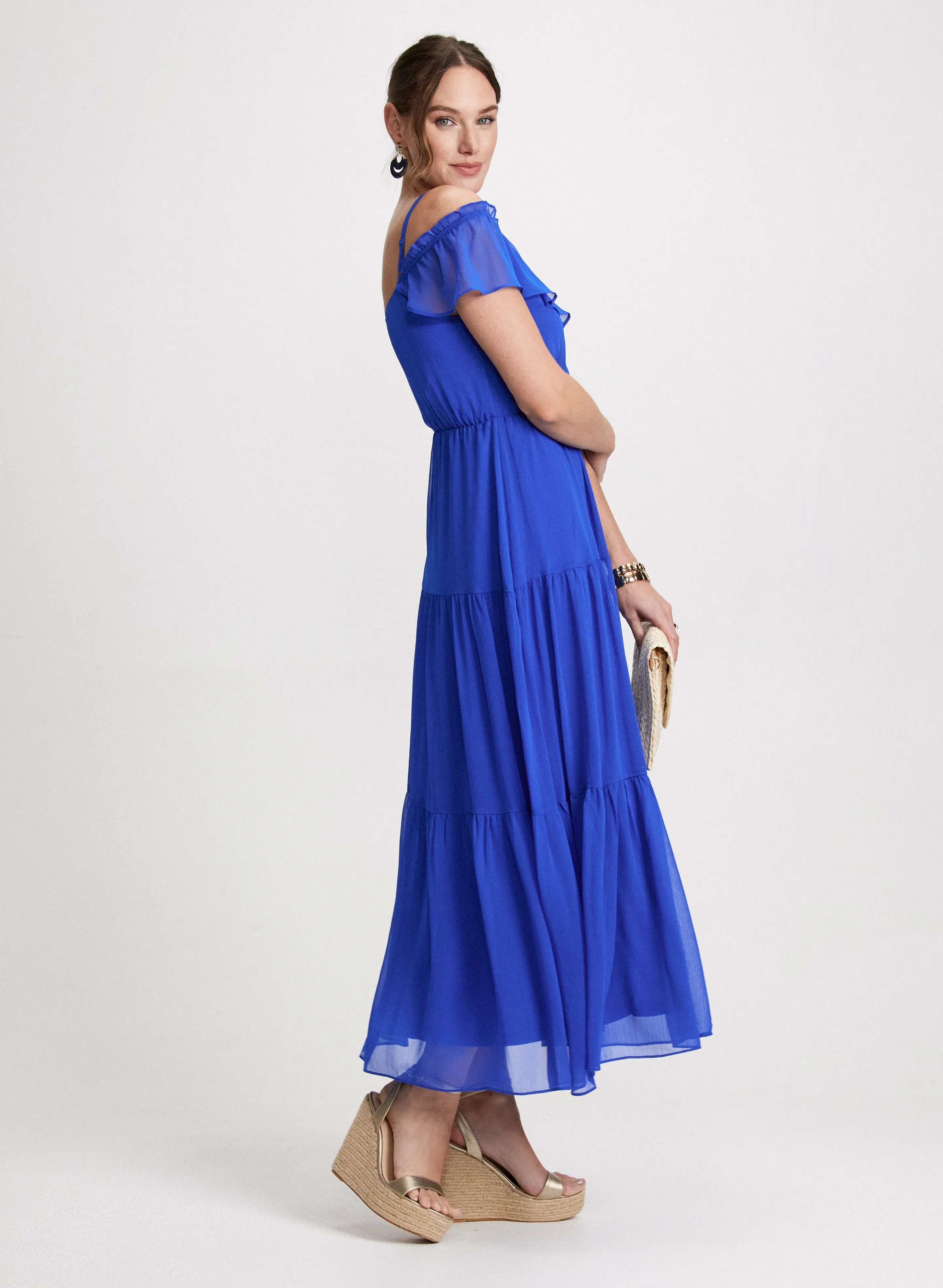 Cold Shoulder Tiered Dress sold by Laura product image thumbnail 2