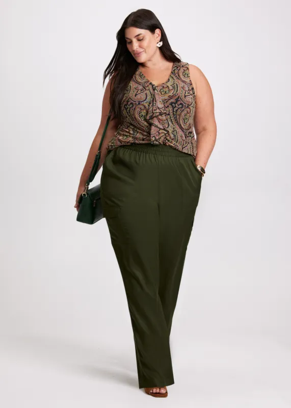 Paisley Print Tank Top & Cargo Pants sold by Laura
