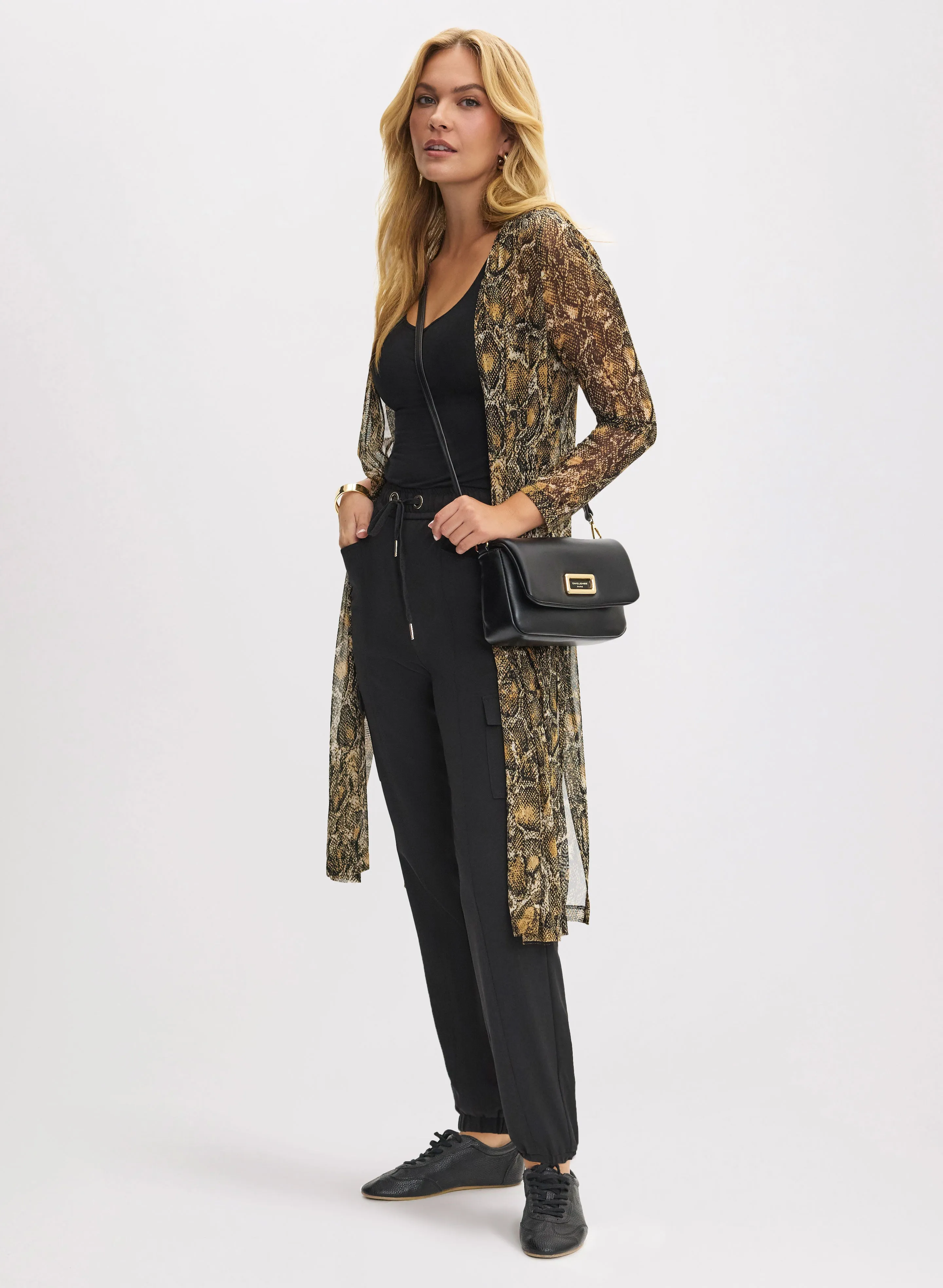 Snake Print Cover-Up & Cargo Pants sold by Laura