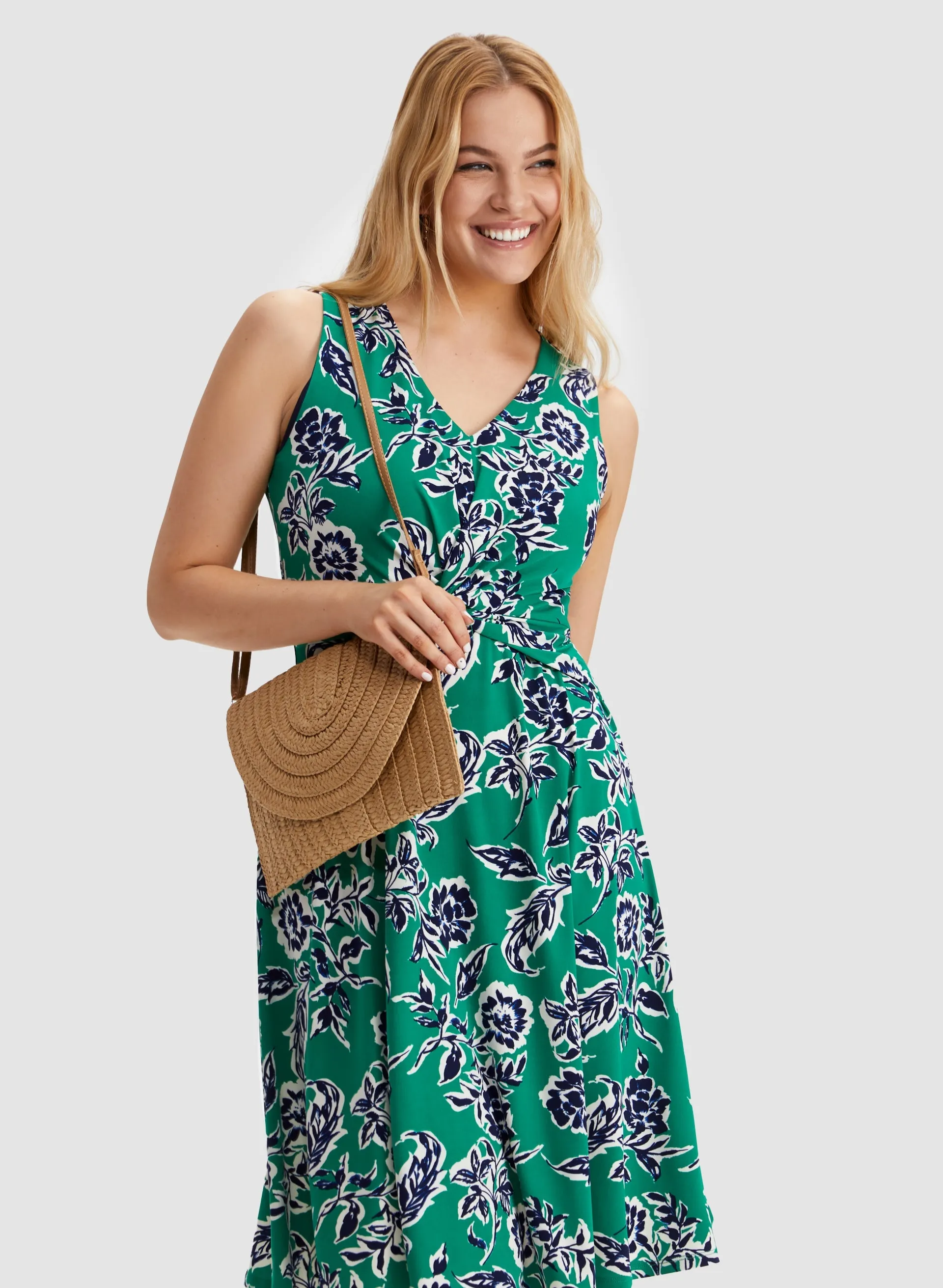 Leaf Print Dress sold by Laura product image thumbnail 5
