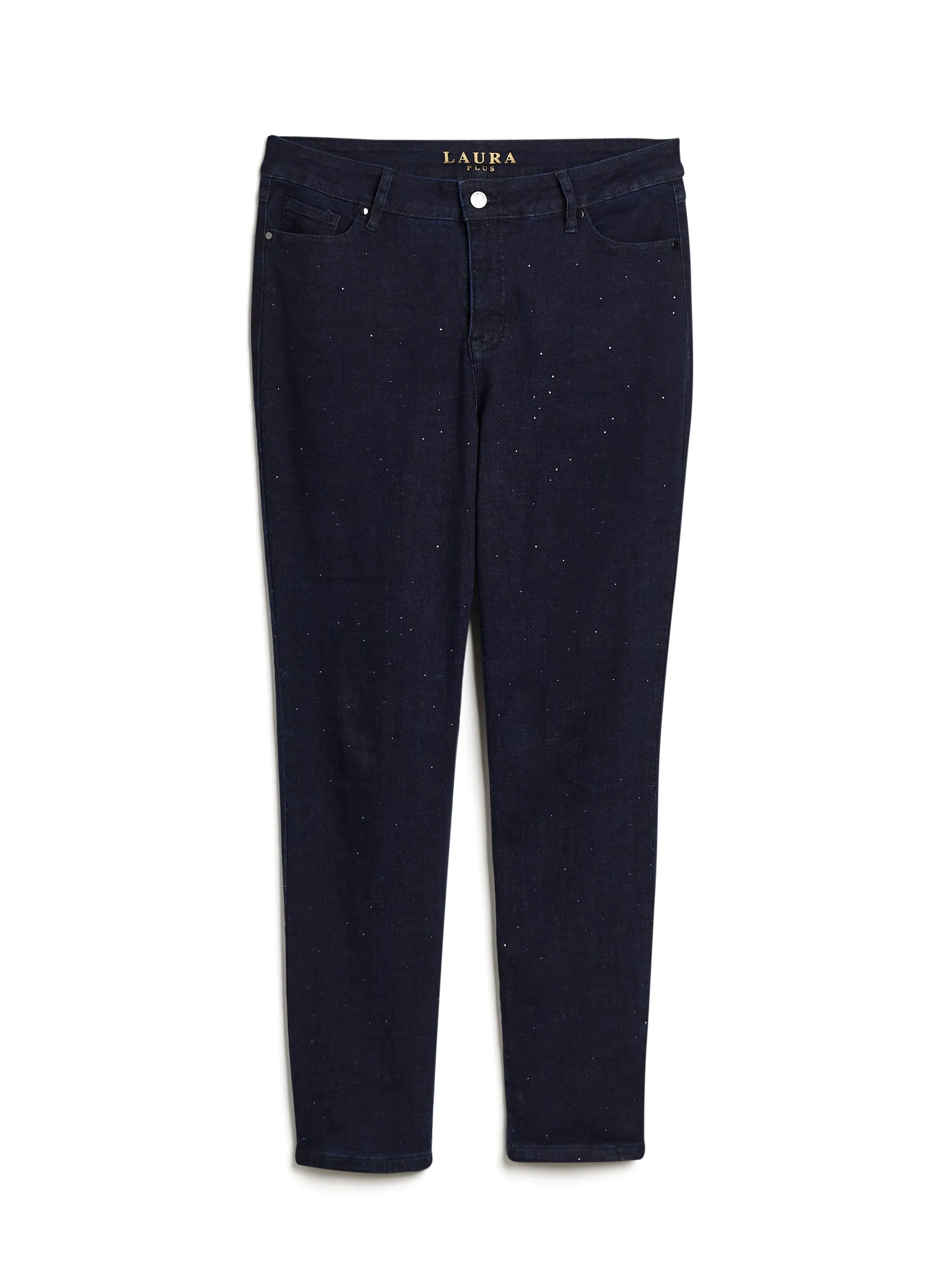 Rhinestone Detail Straight Leg Jeans sold by Laura product image thumbnail 5