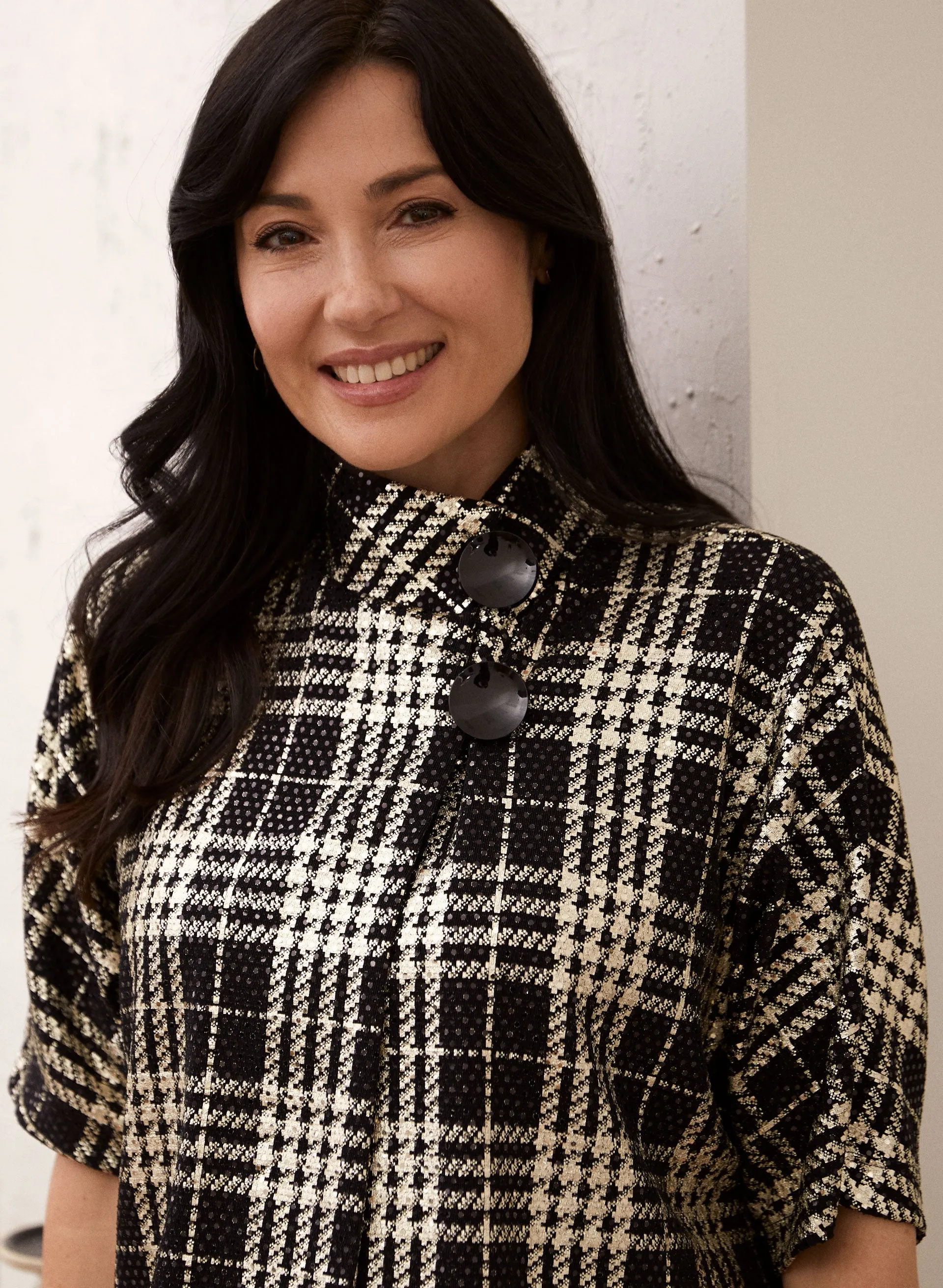 Plaid Print Sequin Detail Top sold by Laura product image thumbnail 2