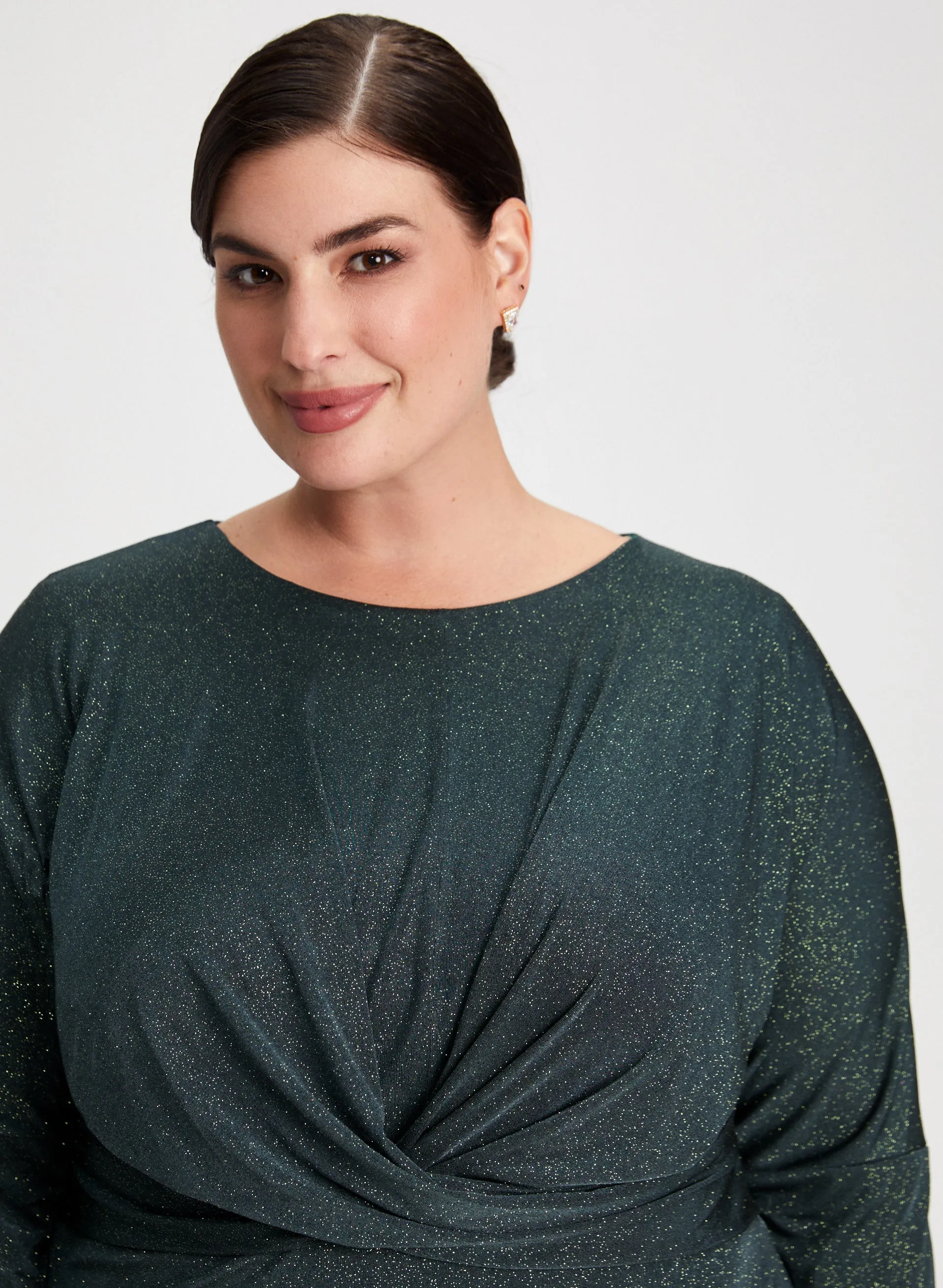 Draped Front Glitter Dress sold by Laura product image thumbnail 4