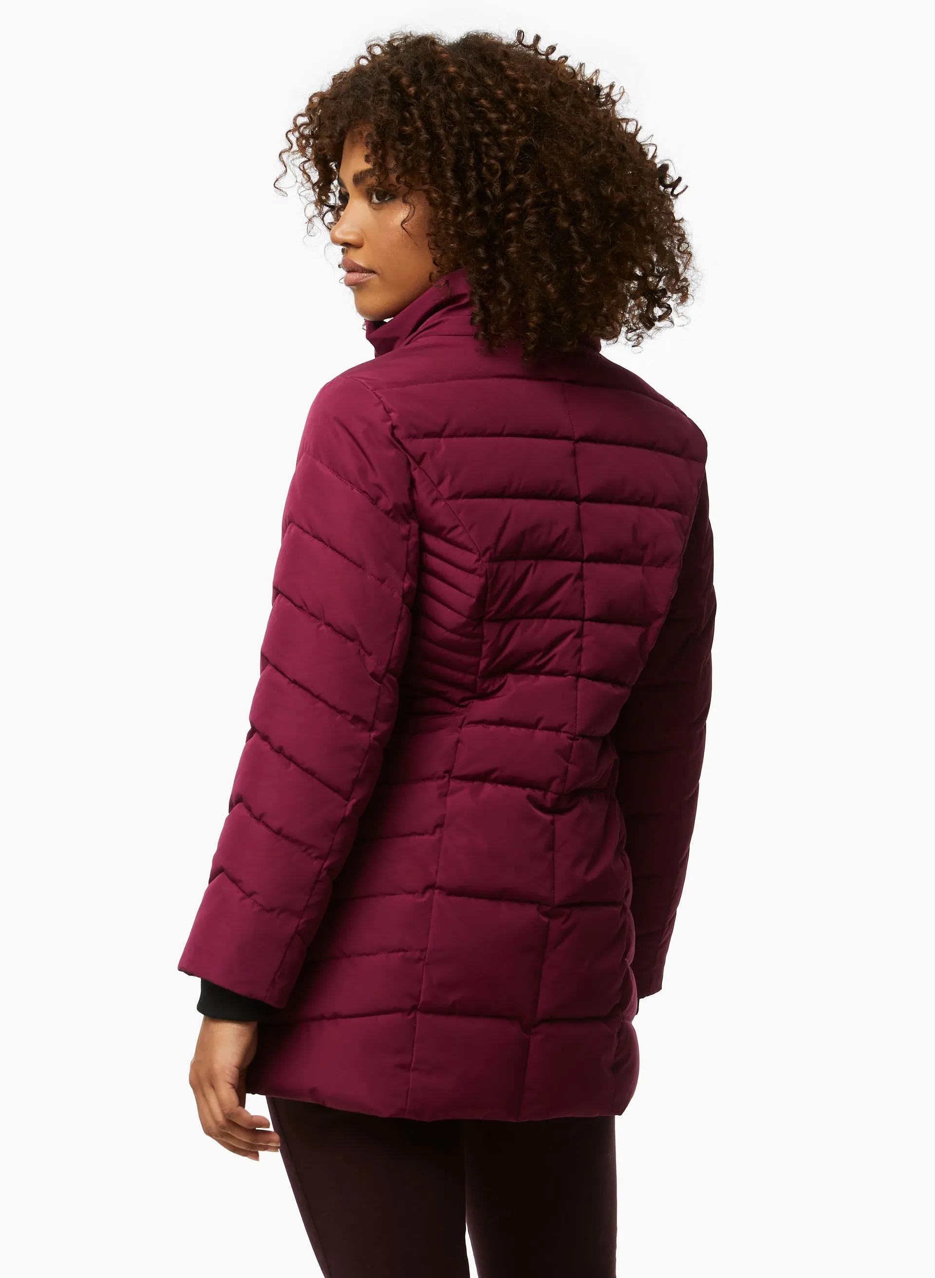 Recycled Quilted Vegan Down Coat sold by Laura product image thumbnail 2