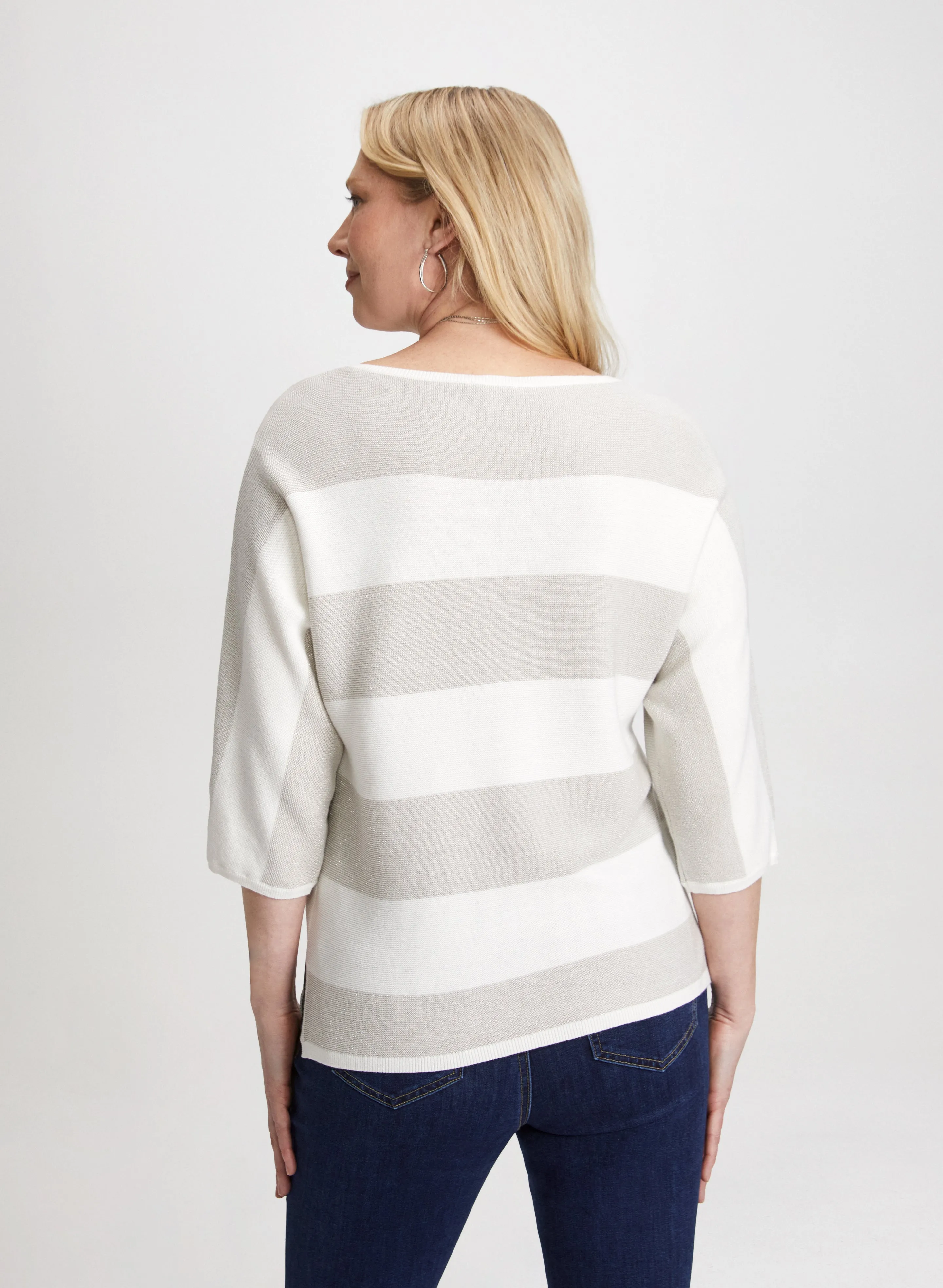 Striped Boat Neck Sweater sold by Laura product image thumbnail 4