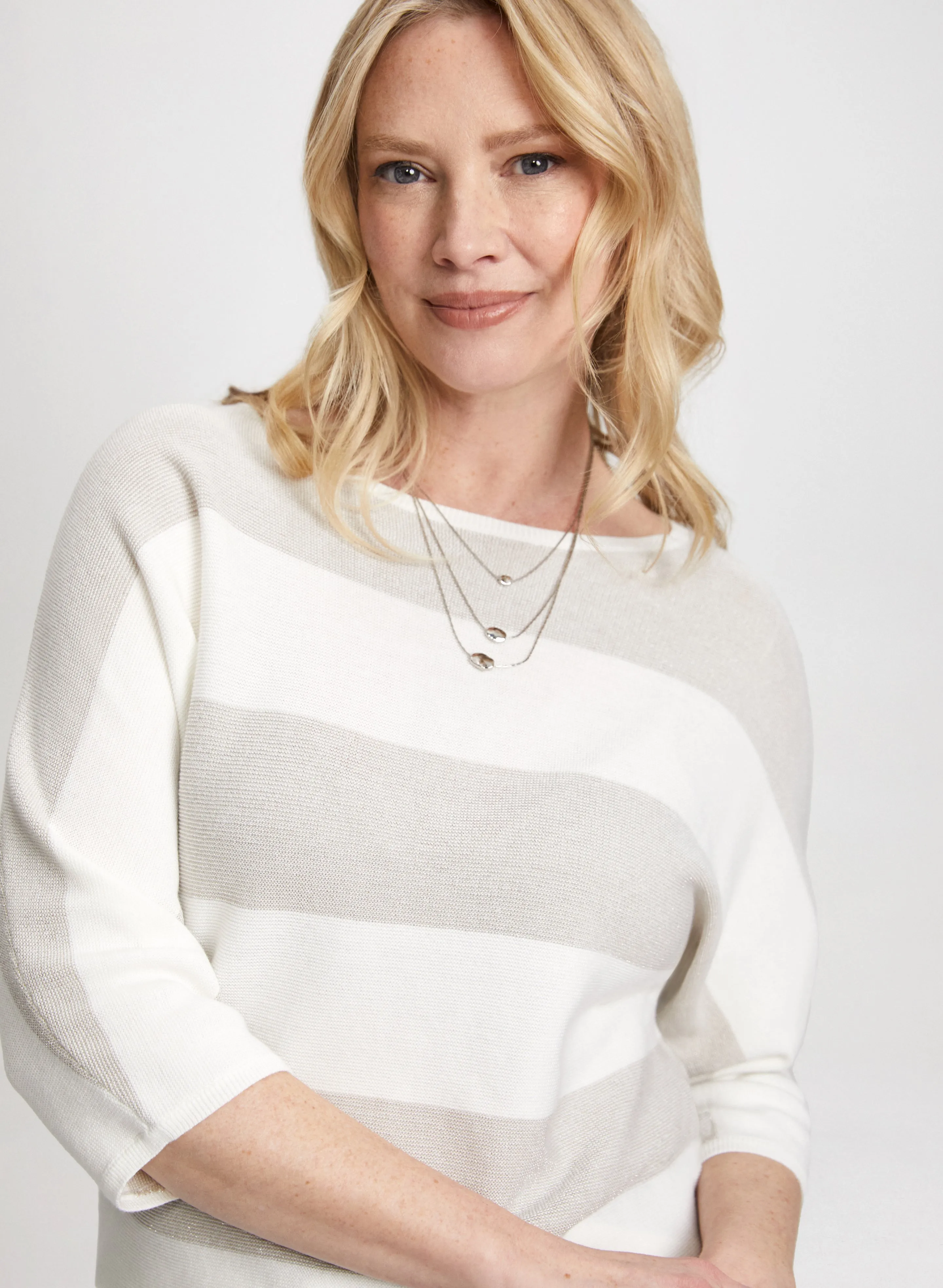 Striped Boat Neck Sweater sold by Laura product image thumbnail 2