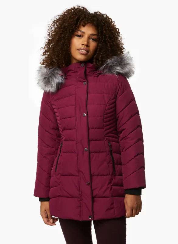 Recycled Quilted Vegan Down Coat sold by Laura