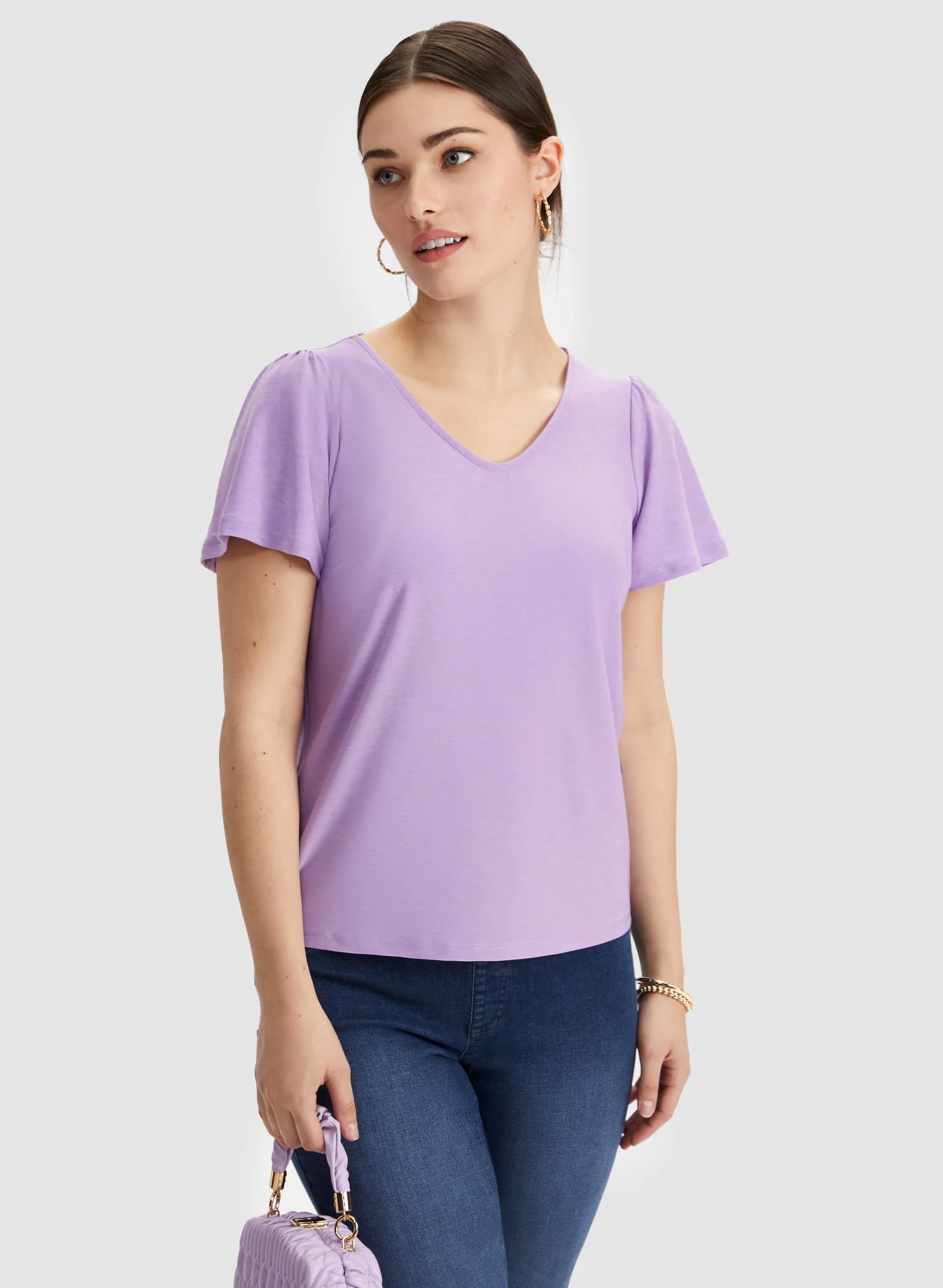 Flutter Sleeve Top sold by Laura