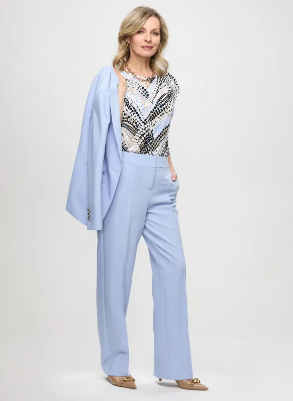 Single Button Jacket & Wide Leg Pants sold by Laura