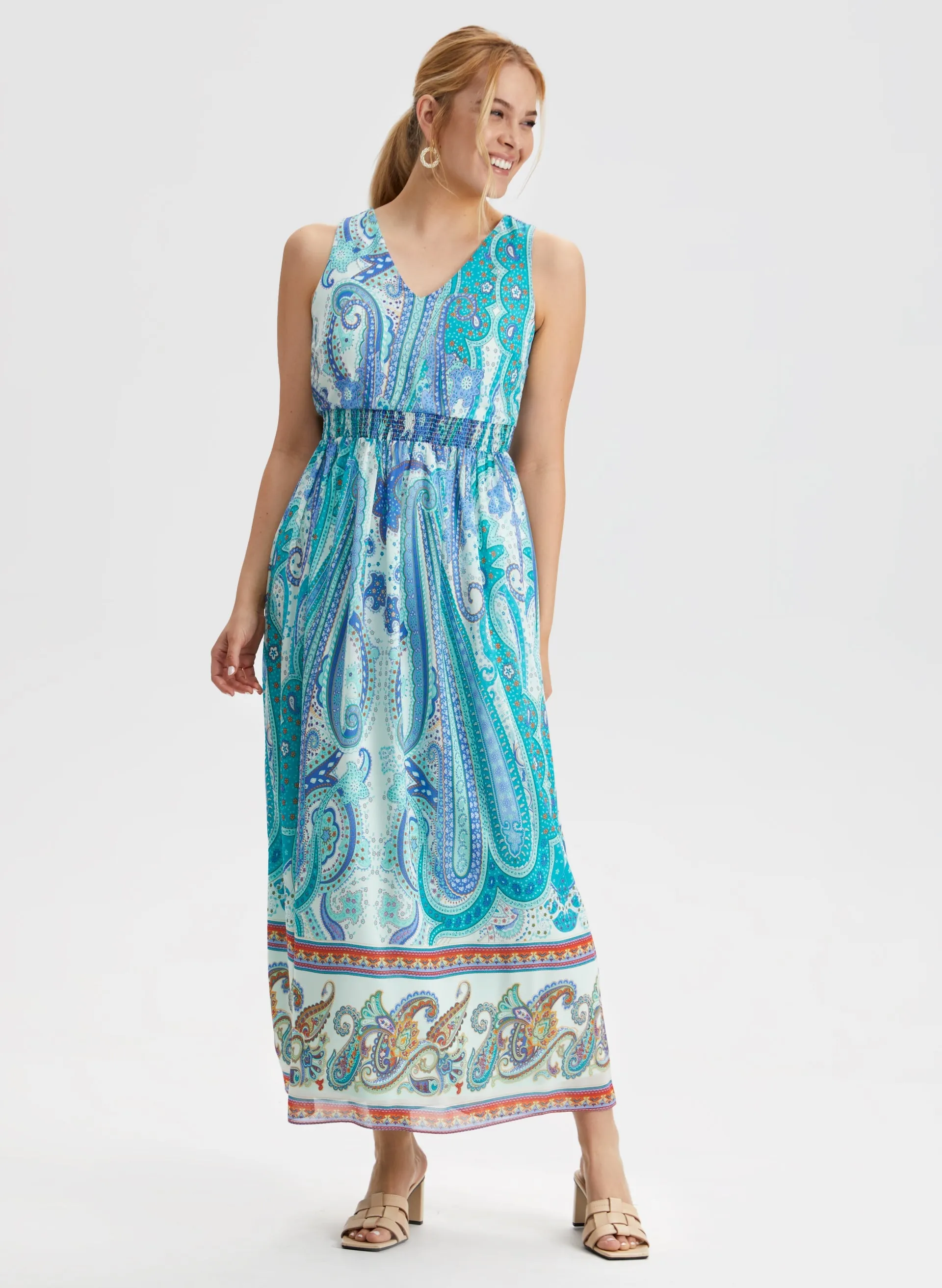 Paisley Print Maxi Dress sold by Laura