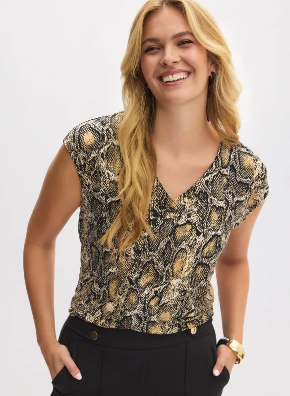 Snakeskin Print Top sold by Laura