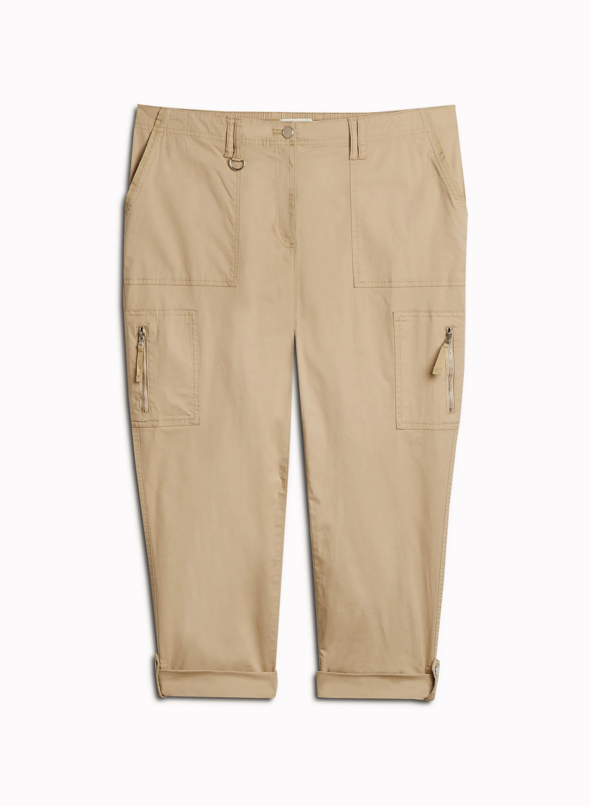 Zipper Detail Cargo Capris sold by Laura product image thumbnail 2