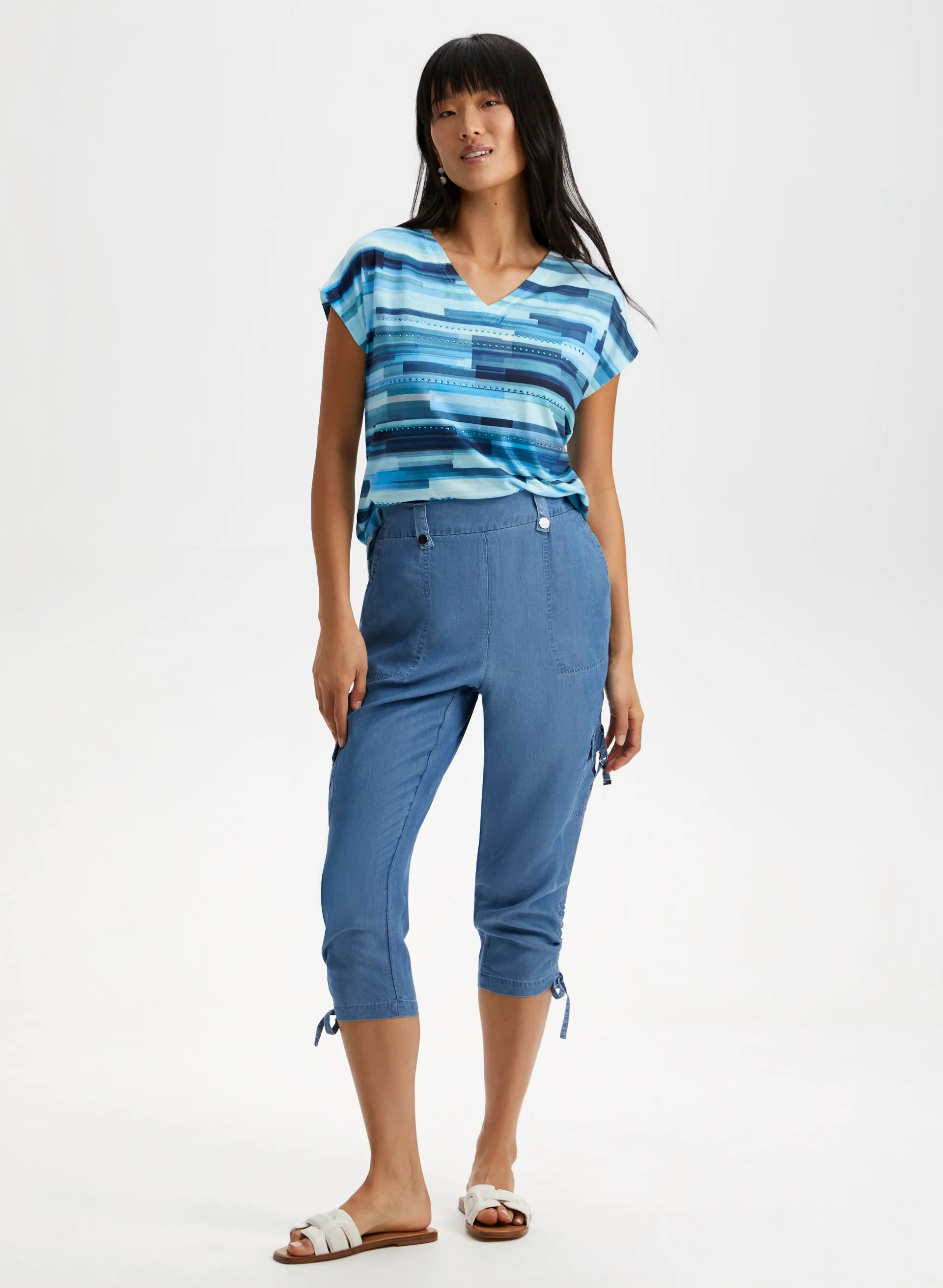 Embellished Geometric Print Tee sold by Laura product image thumbnail 3