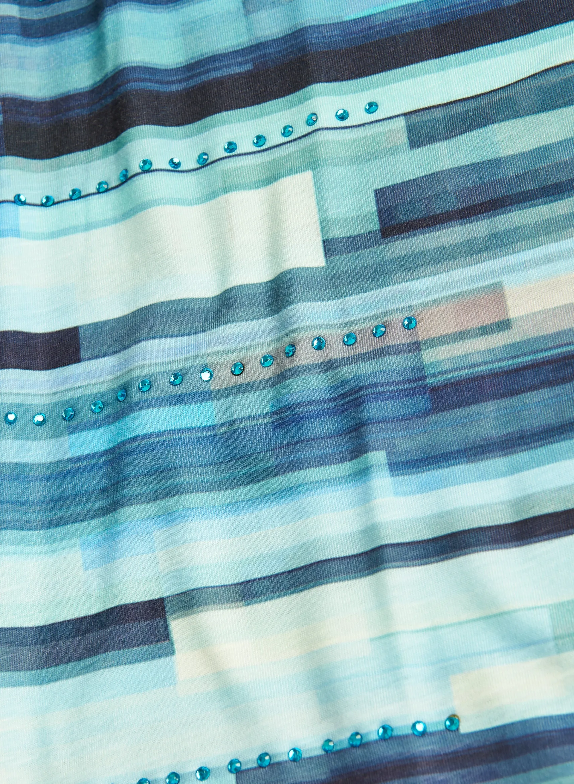 Embellished Geometric Print Tee sold by Laura product image thumbnail 5