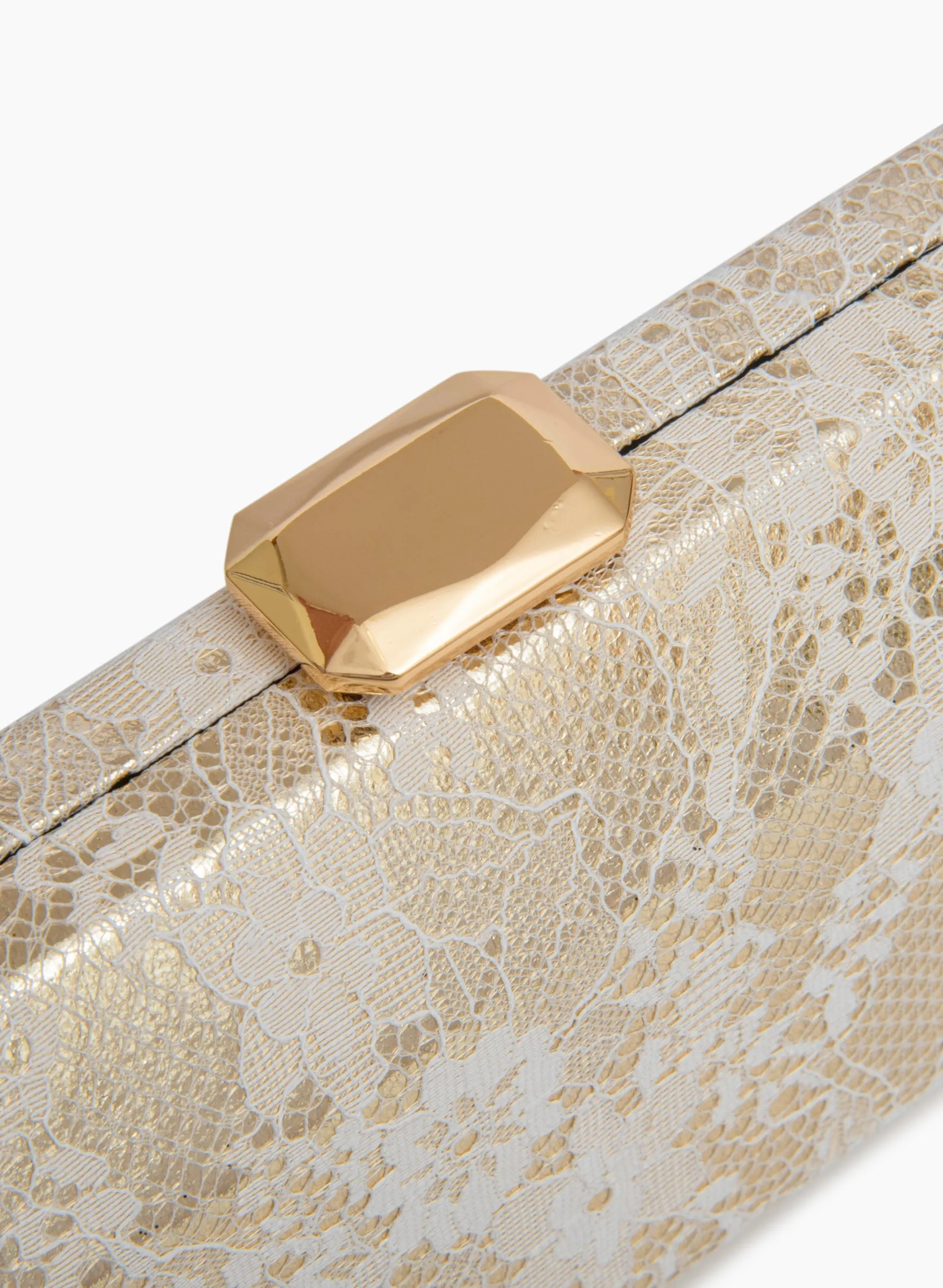 Metallic Lace Box Clutch sold by Laura product image thumbnail 3