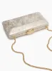 Metallic Lace Box Clutch sold by Laura