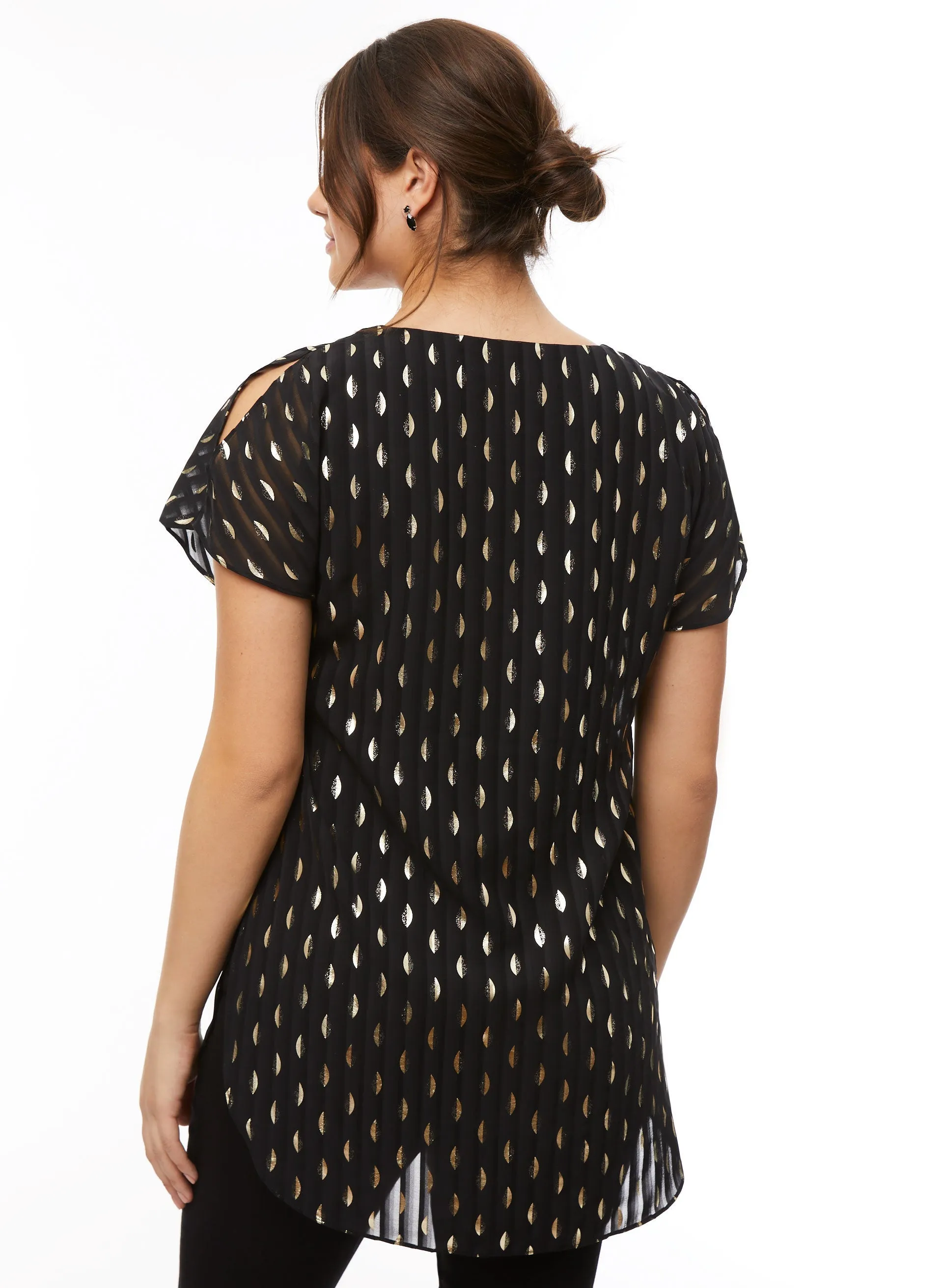 Metallic Pattern Tunic Blouse sold by Laura product image thumbnail 3