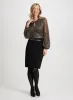 Metallic Crinkle Top & Pencil Skirt sold by Laura