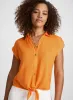 Linen Blend Knotted Blouse sold by Laura