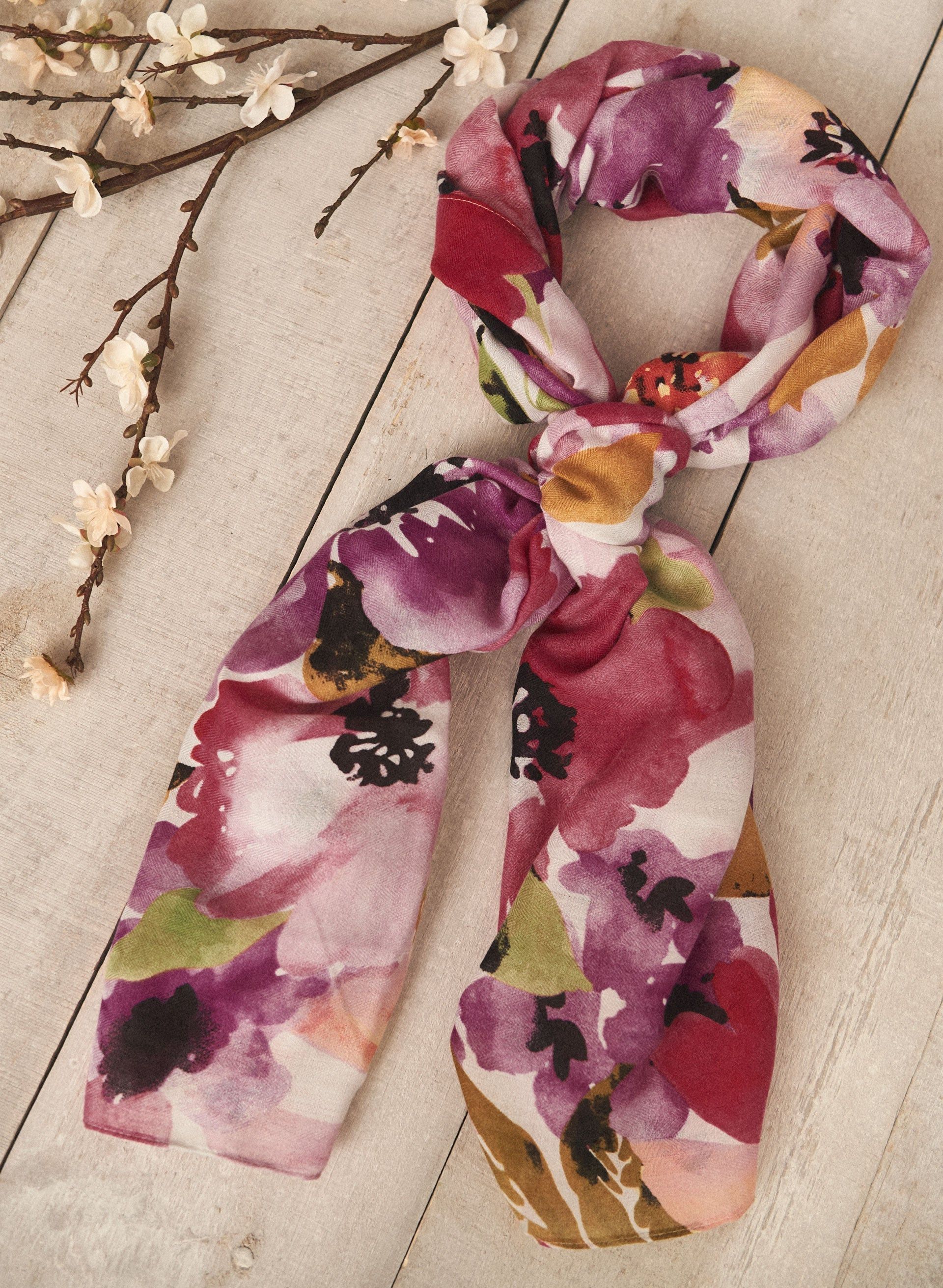 Floral Print Scarf sold by Laura