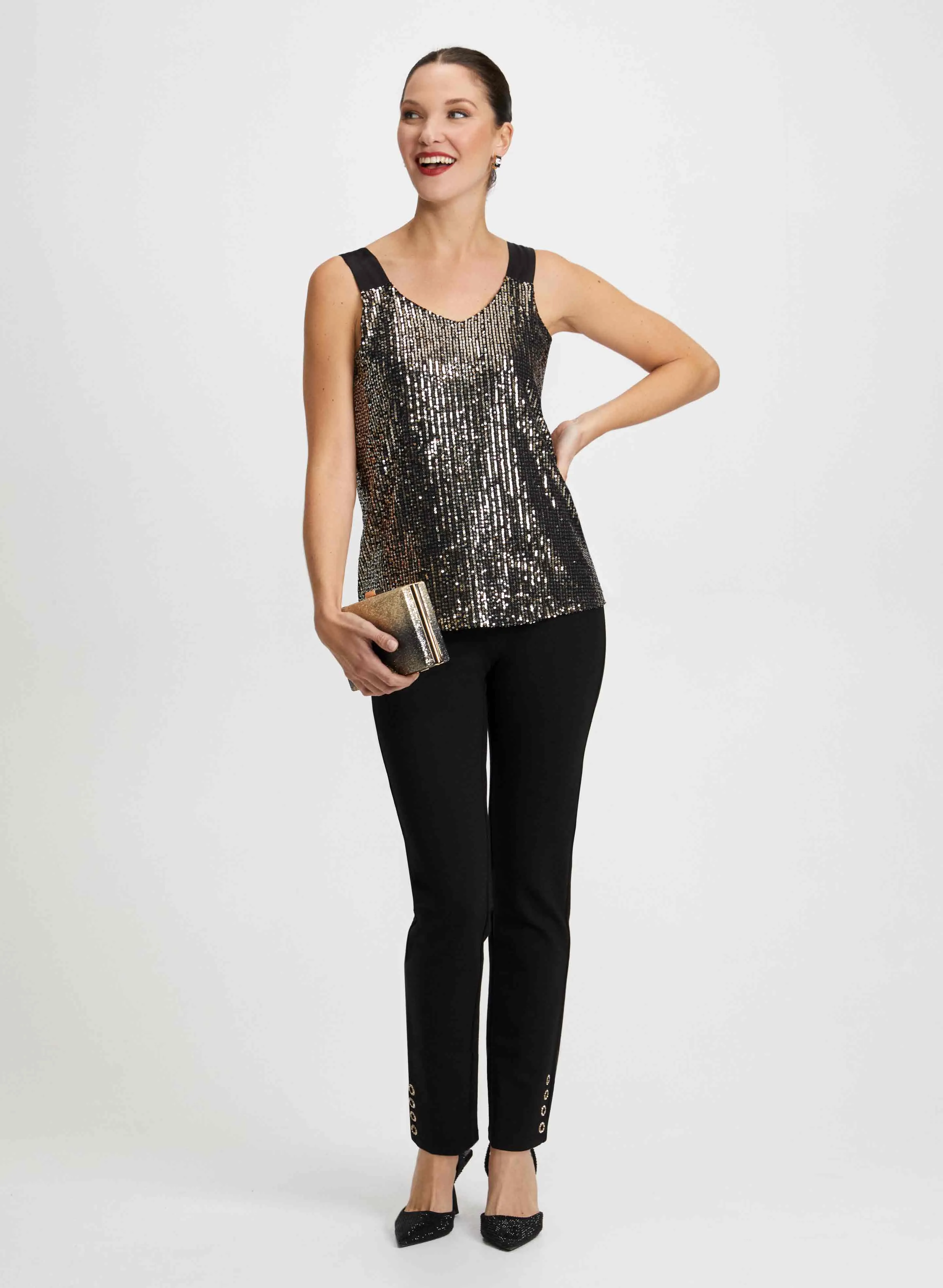 Sequinned Cami & Slim Leg Pants sold by Laura