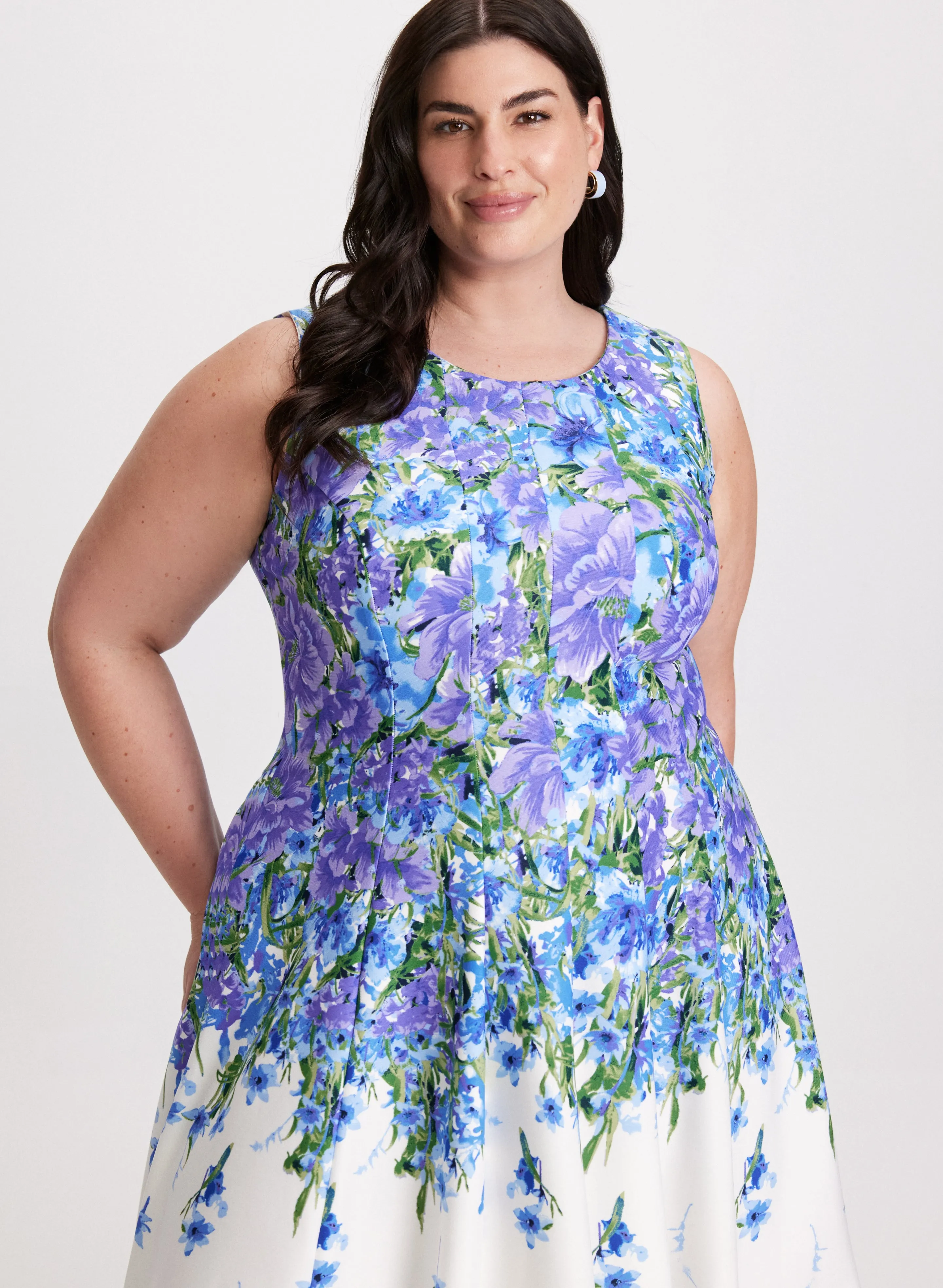 Floral Print Sleeveless Dress sold by Laura product image thumbnail 4