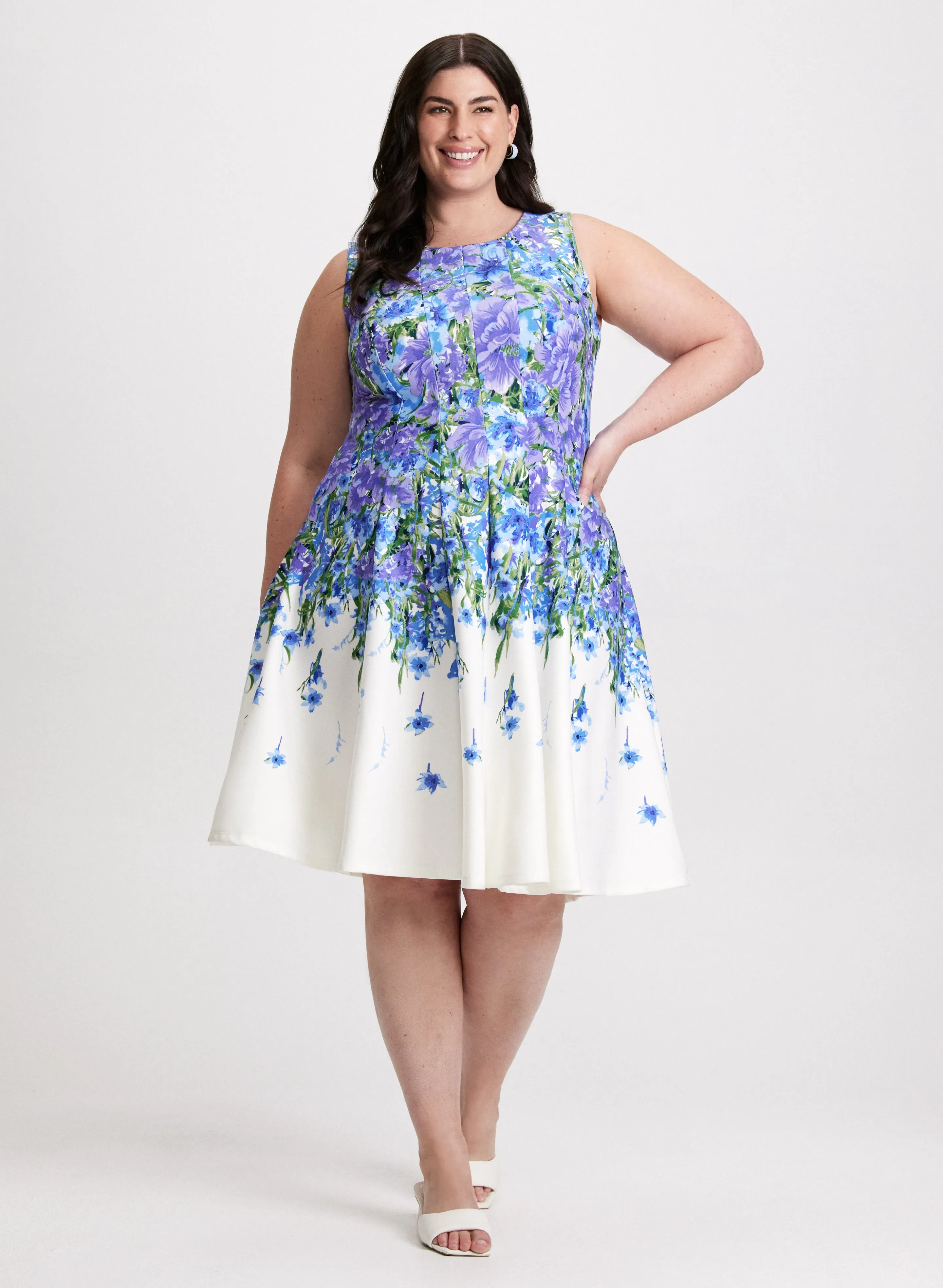 Floral Print Sleeveless Dress sold by Laura