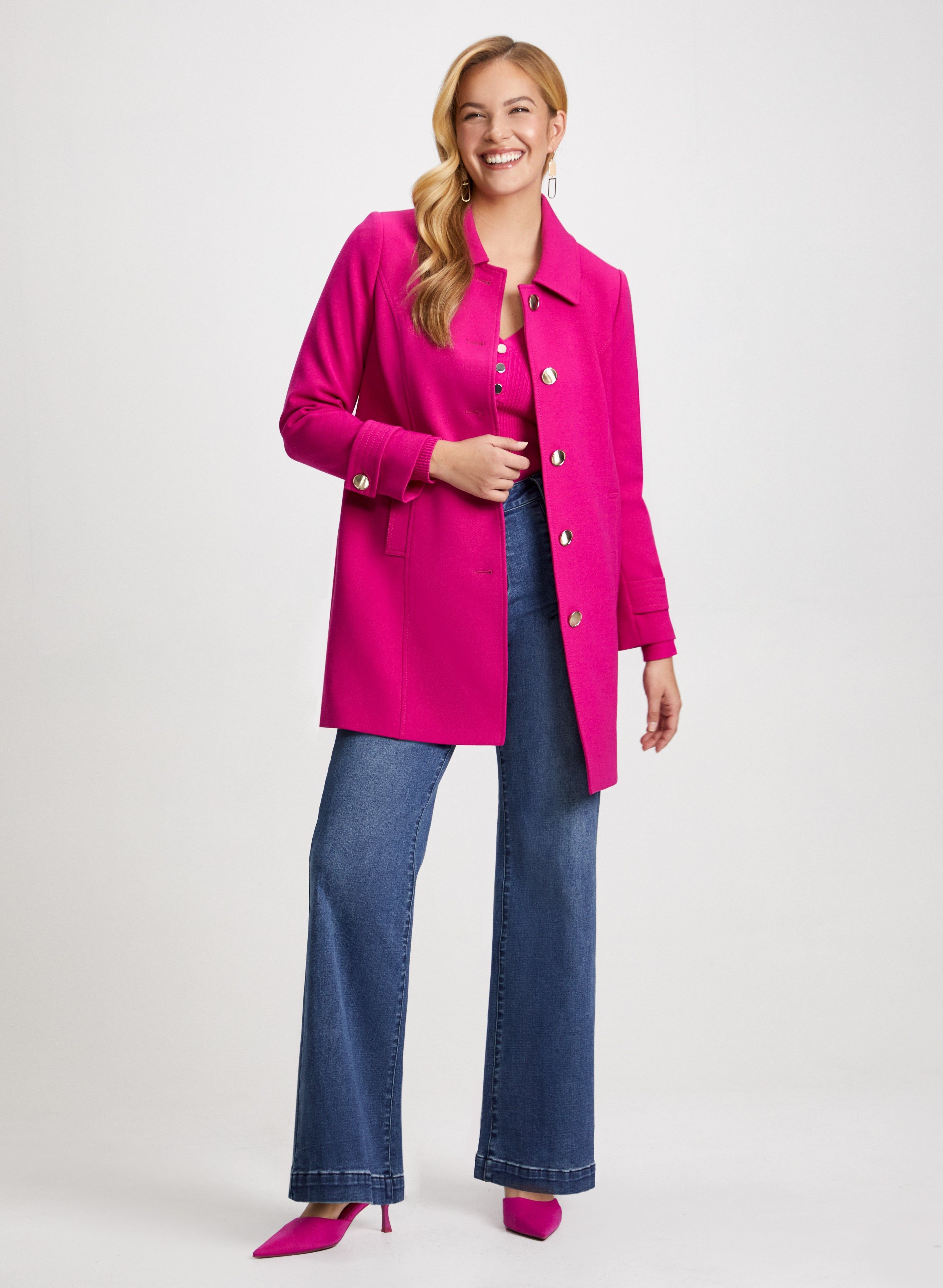 Tricotine Trench & Wide Leg Jeans sold by Laura