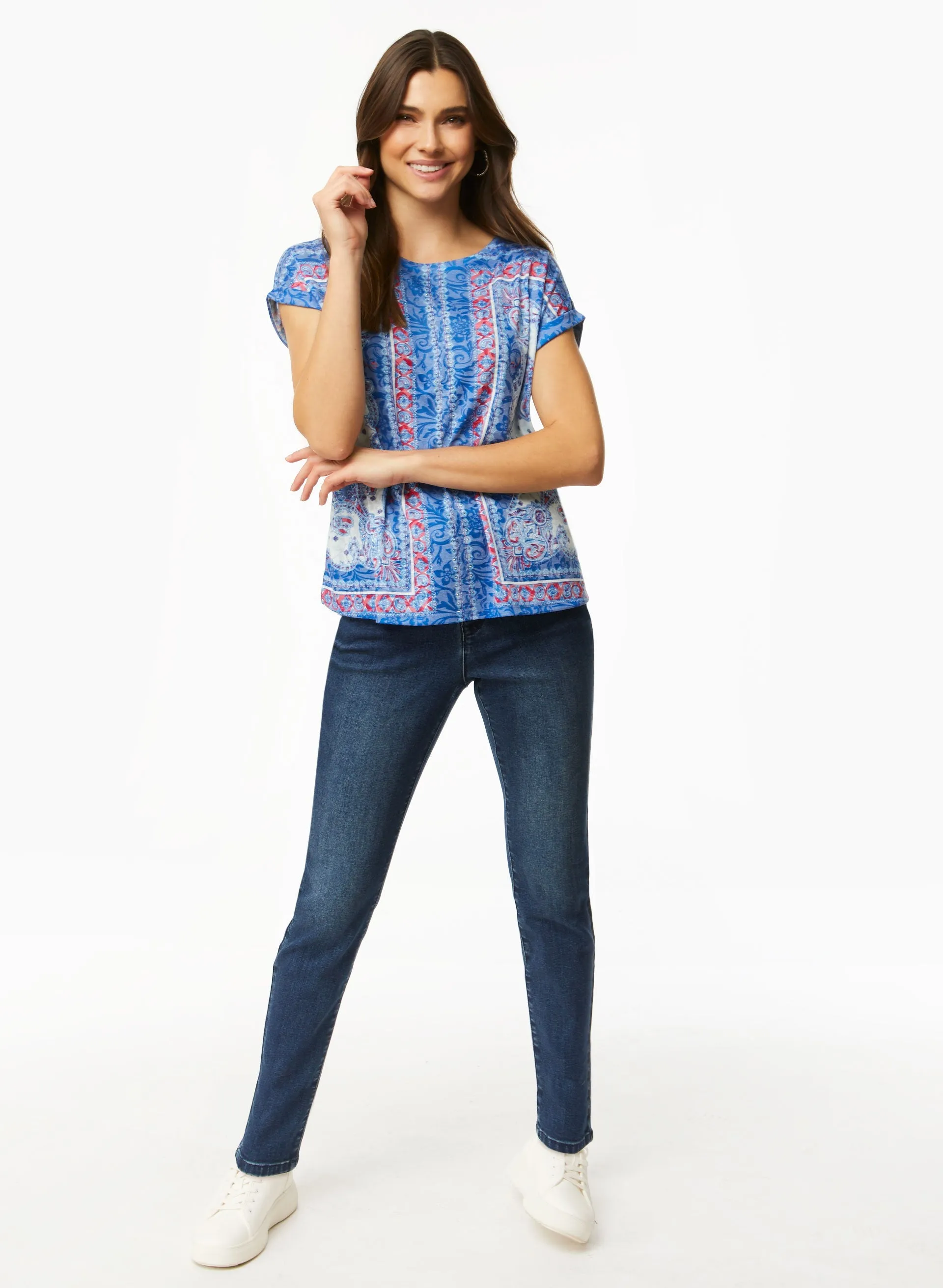 Paisley Print Tee sold by Laura product image thumbnail 3