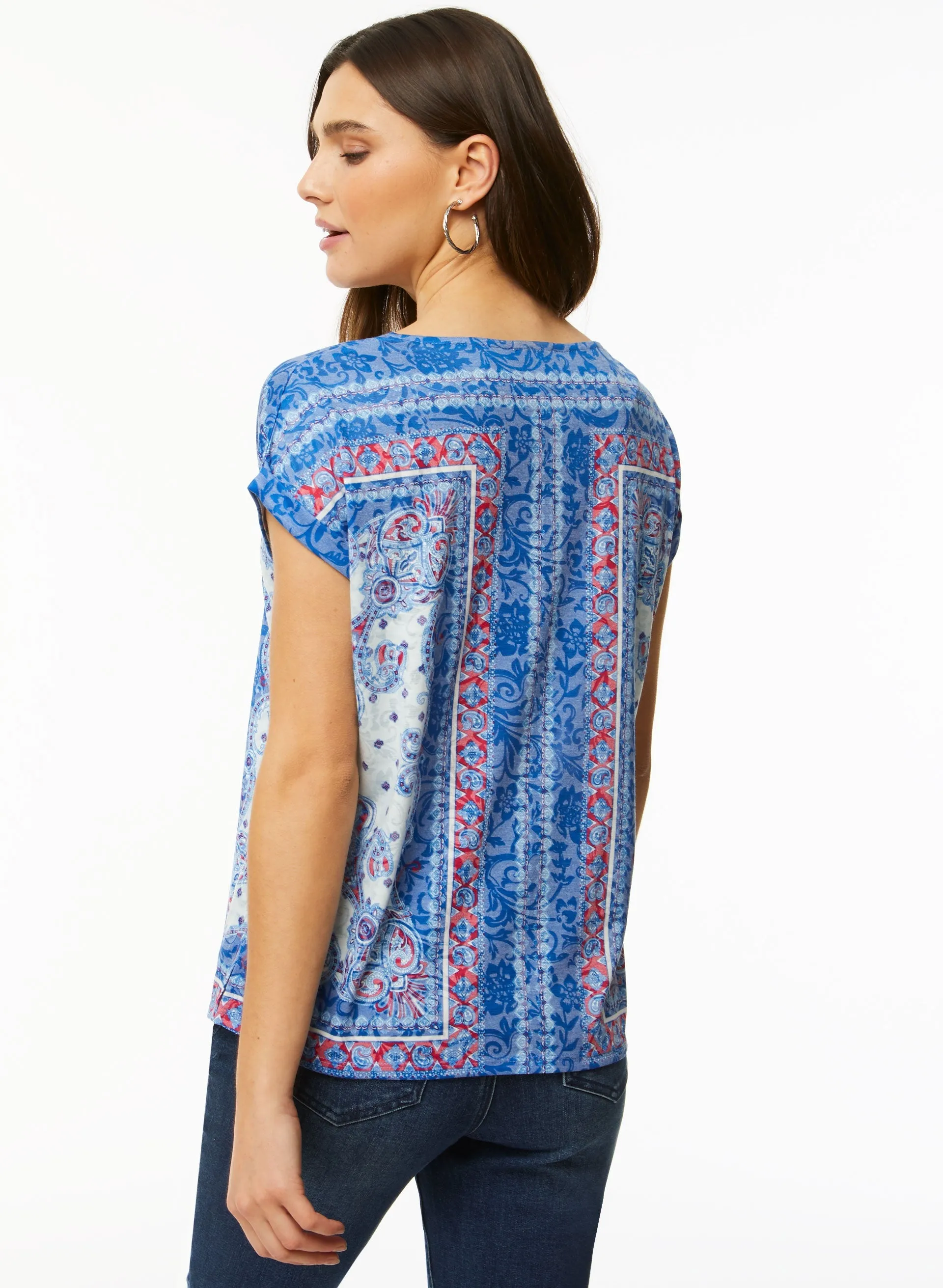 Paisley Print Tee sold by Laura product image thumbnail 4