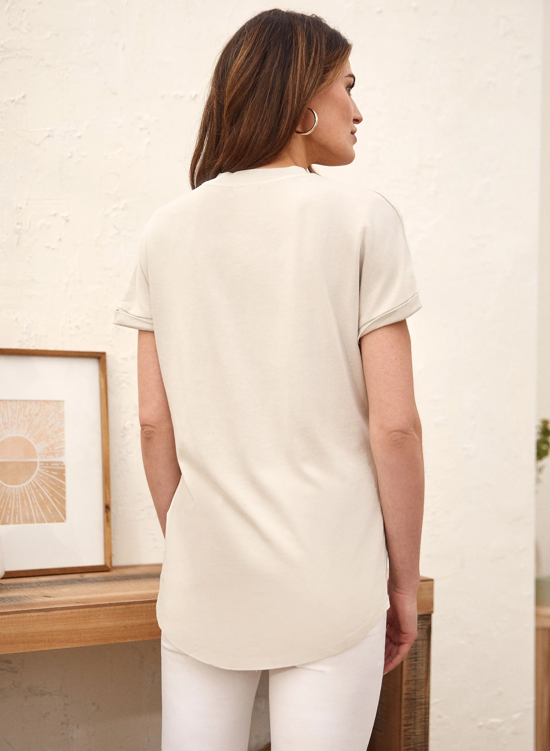 Crew Neck Short Sleeve Tee sold by Laura product image thumbnail 4